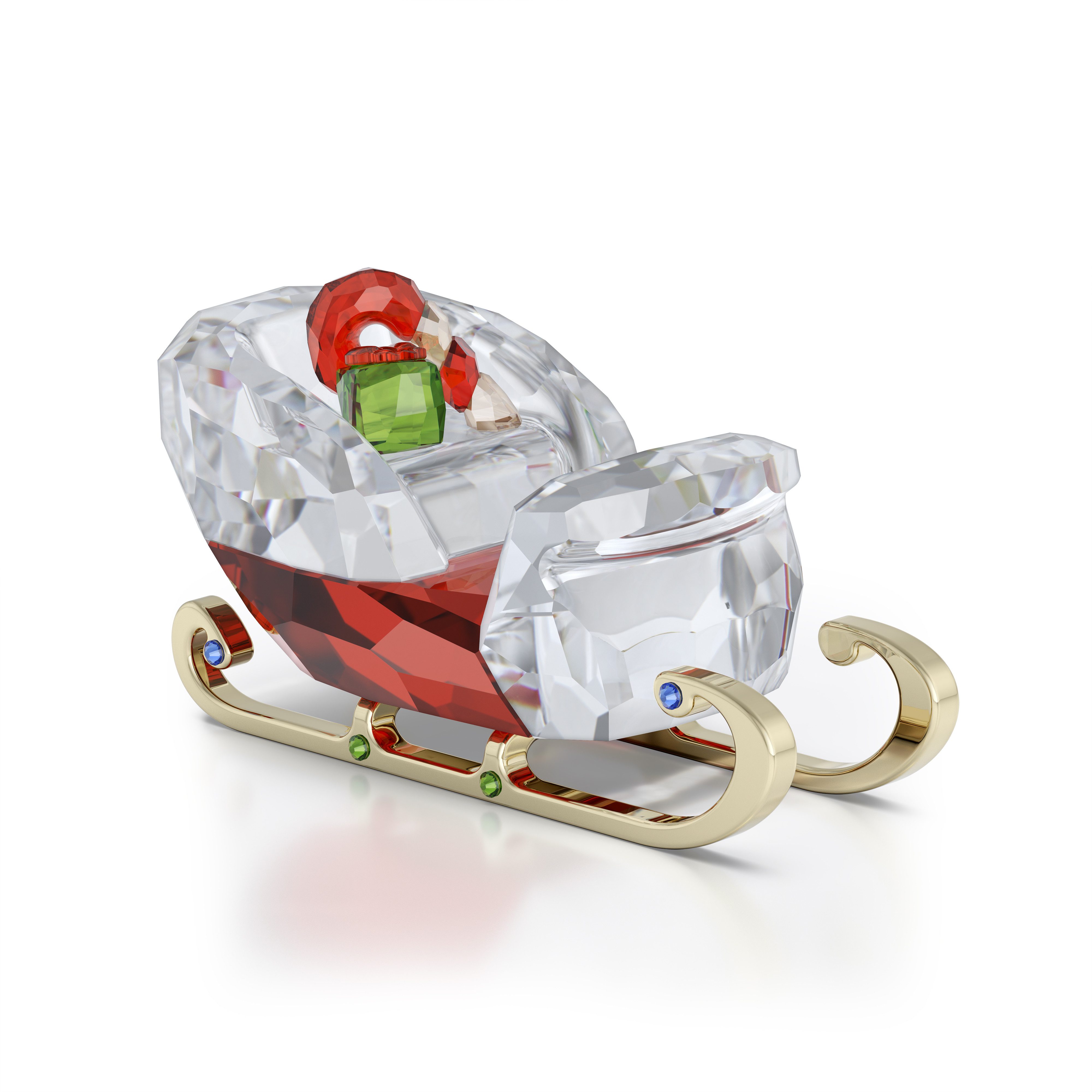 Swarovski Weihnachtsfigur Dekofigur Kristallfigur Sammelfigur Schlitten, günstig online kaufen