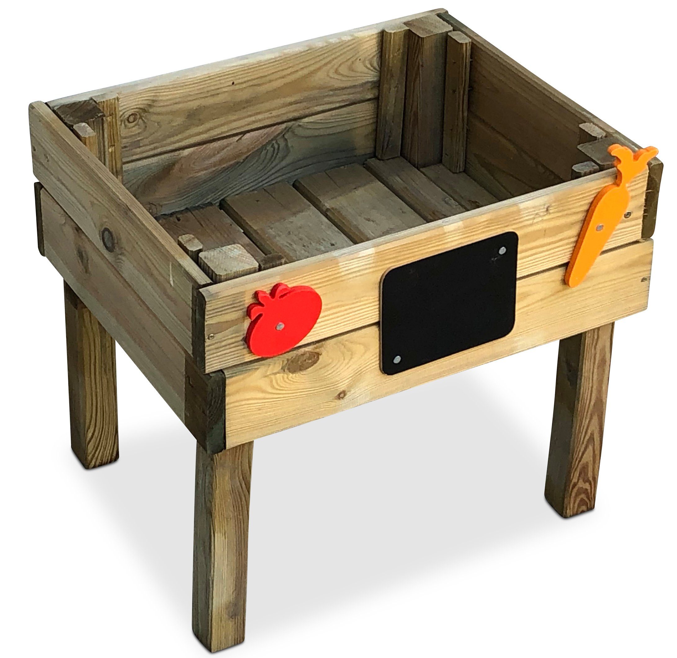 Frühbeetaufsatz Kinder-Hochbeet Holz 50x40x45 cm inkl. Zubehör, grün imprägniert
