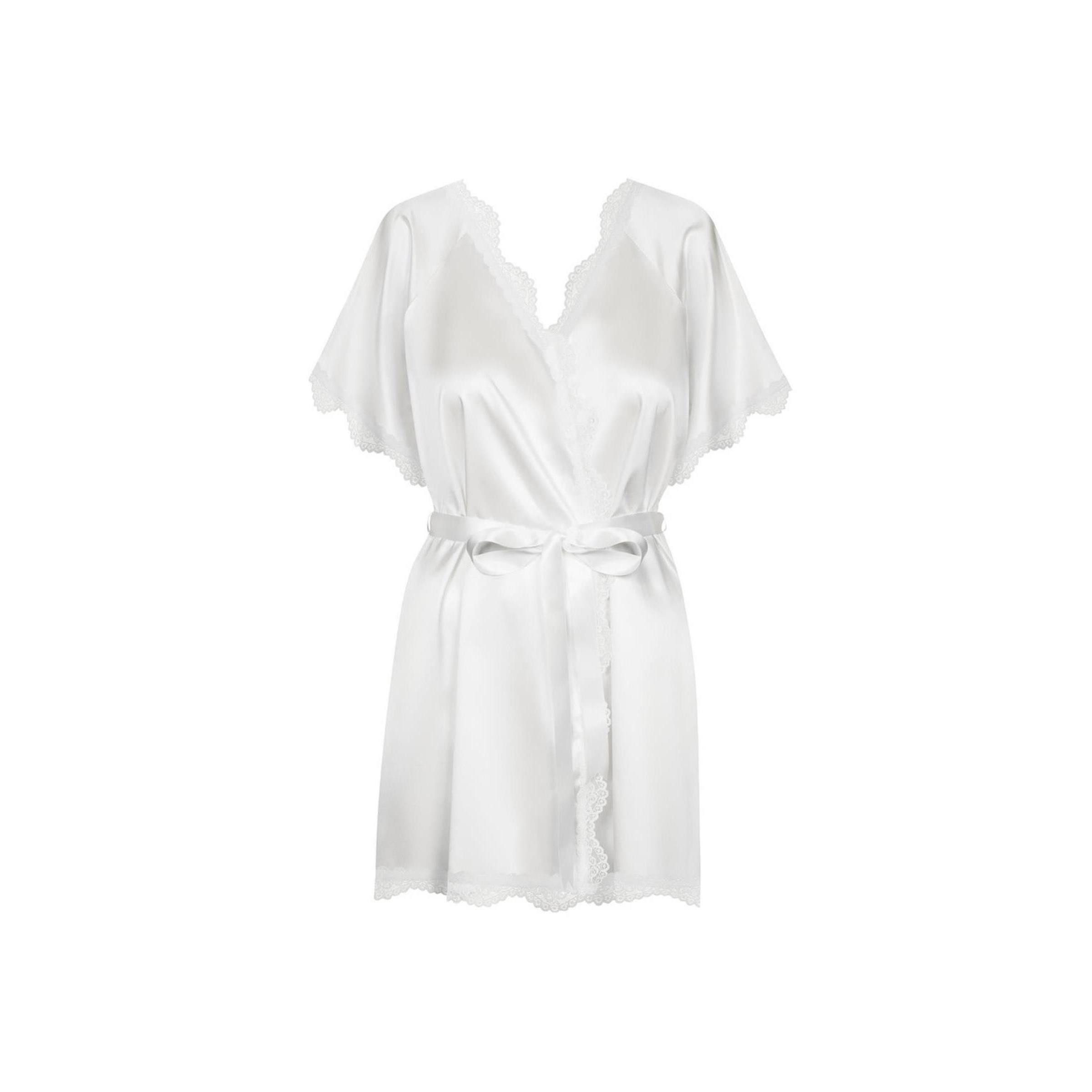 Obsessive Kimono OB Prima Neve peignoir white - (L/XL,S/M)