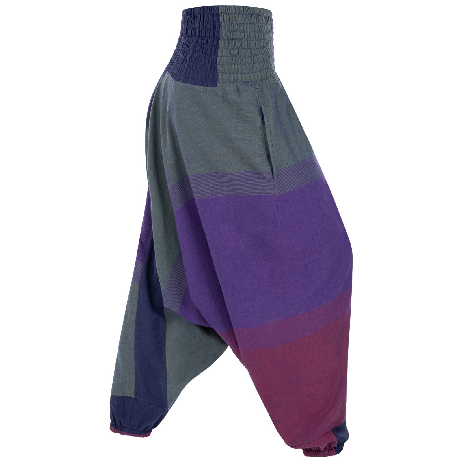 KUNST UND MAGIE Haremshose Damen orientalische Yoga Freizeit Haremshose Wellnesshose Jodpurhose