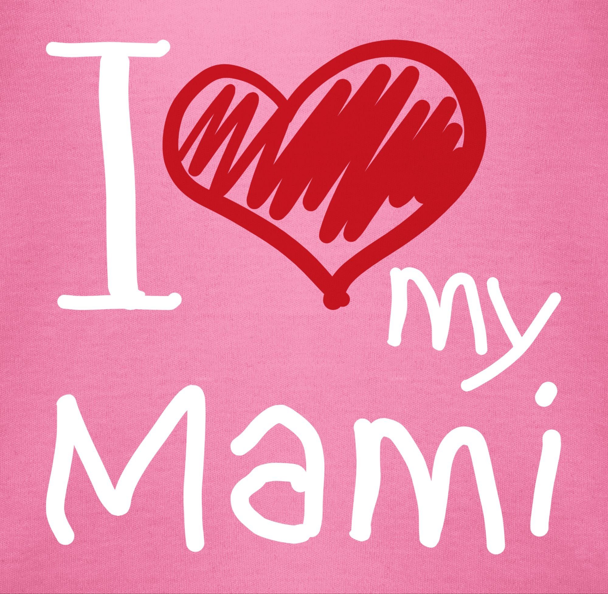 (1-tlg) Shirtbody my love weiß 2 Mami I Muttertagsgeschenk Shirtracer Pink