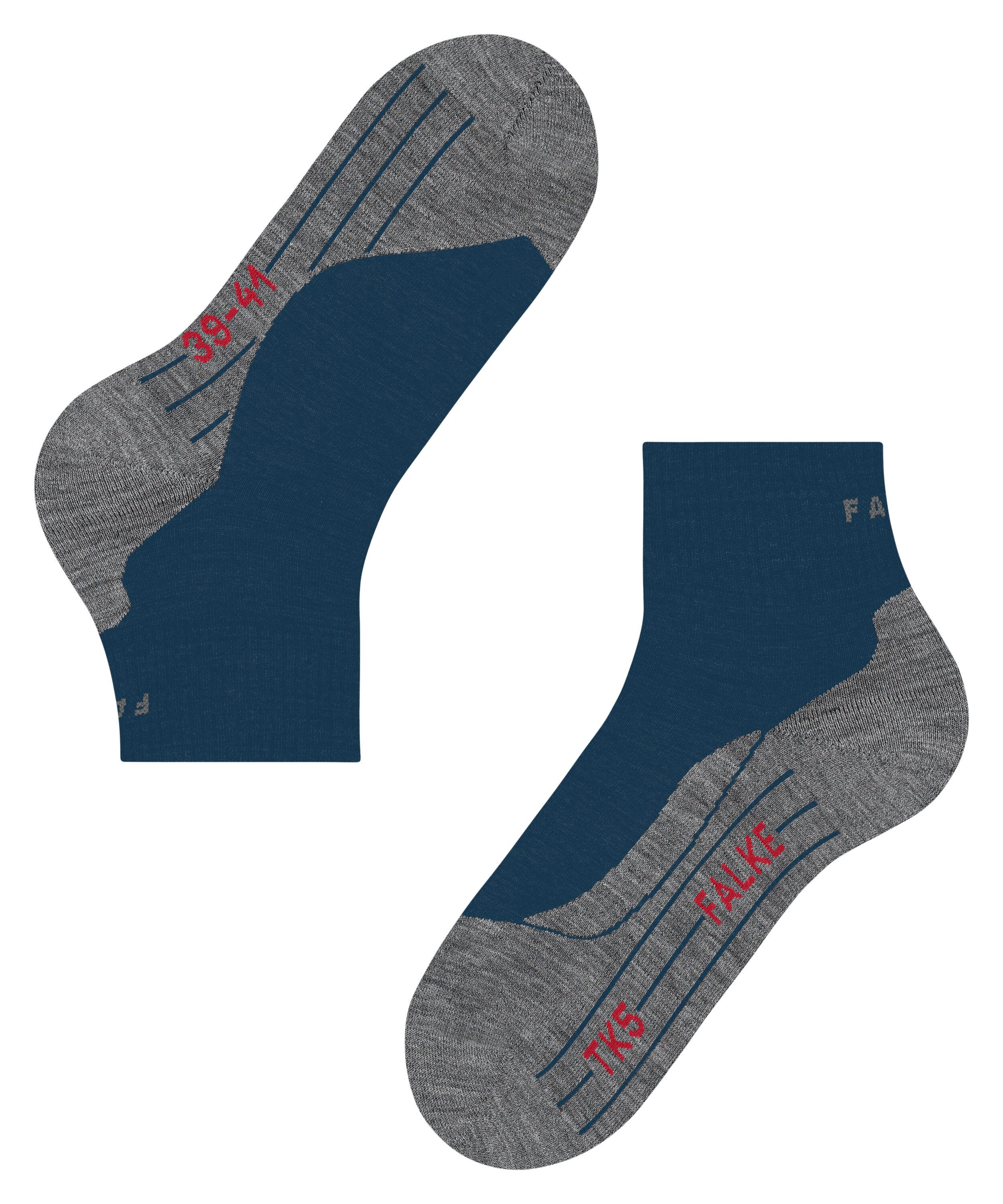FALKE Kurzsocken TK5 Wander Short Kurzsocken (1-Paar) Leicht und bequem für Freizeitwanderungen