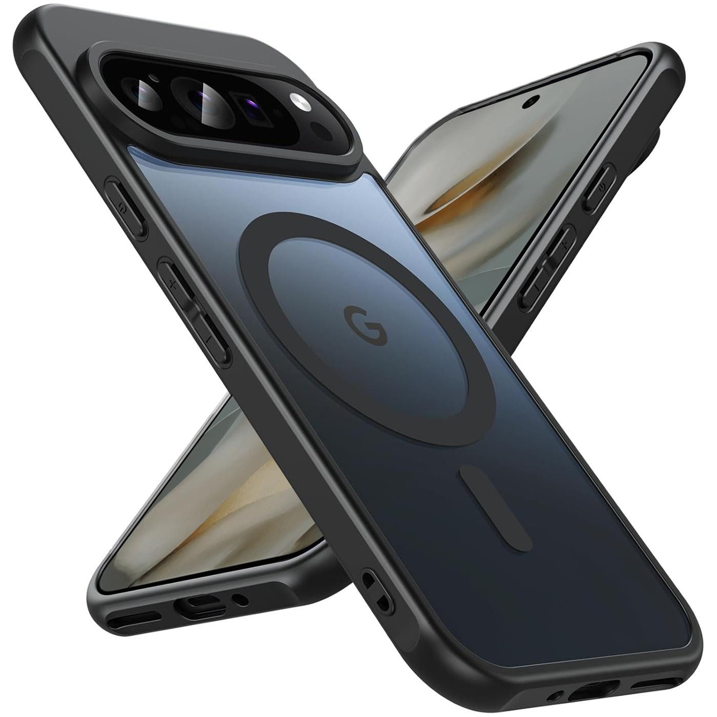 CoolGadget Handyhülle Magnet-Hülle für Pixel 10 Pro Schutzhülle magnetisch 6,3 Zoll, Hülle Matt Stoßfest kompatibel mit QI-Laden Zubehör Kameraschutz Case
