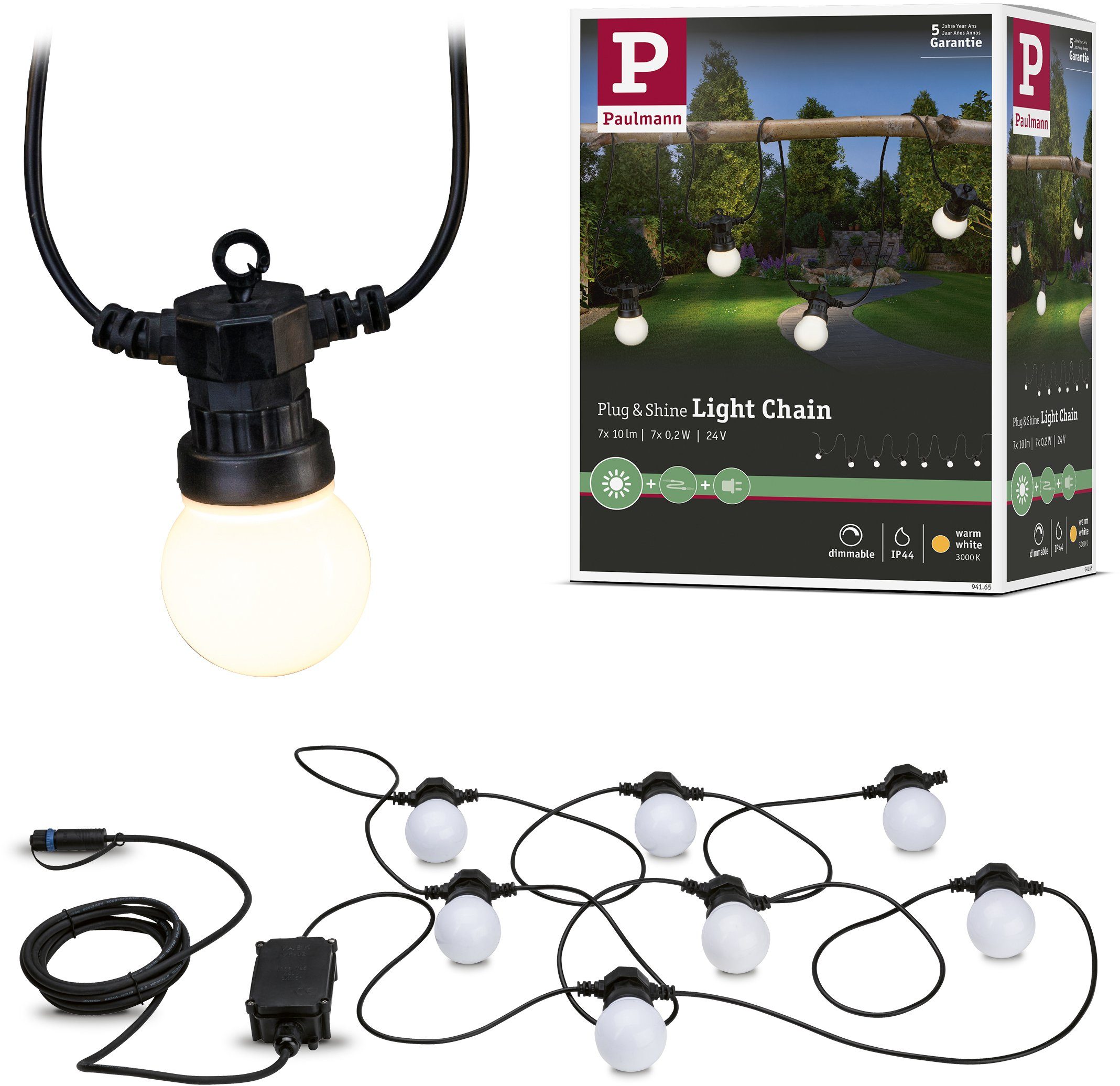 Lichterkette Shine Paulmann & LED-Lichterkette Outdoor Plug