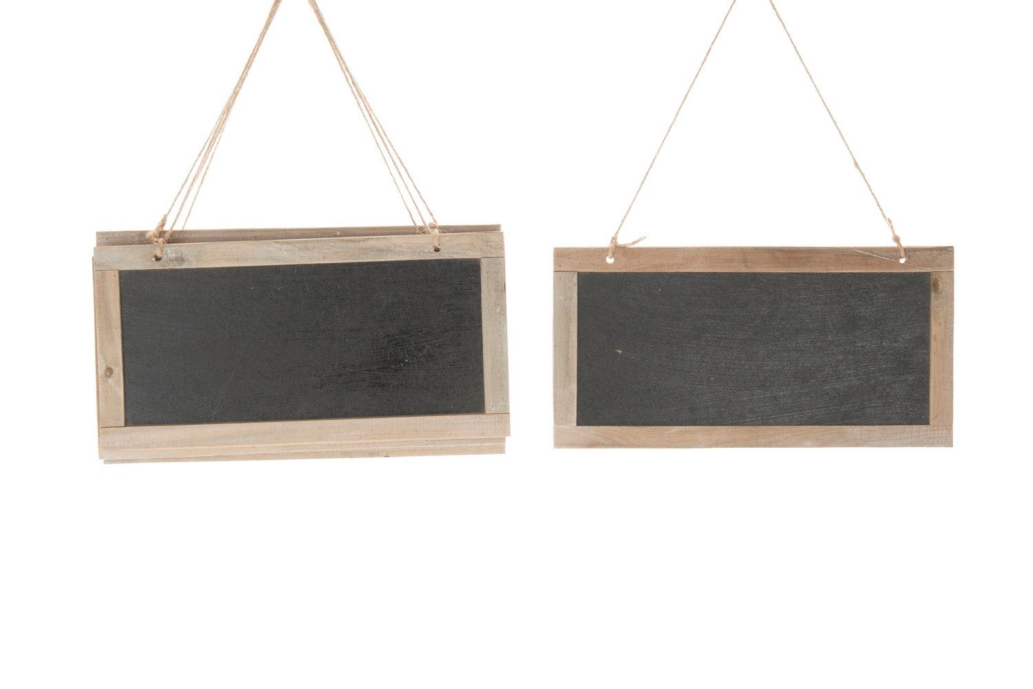 Deko AS Tafel Dekotafel mit Holzrahmen natural-wash - 30x15cm - 5er Set, (5-tlg., 1 Set mit 5 Stück), Zum Aufhängen