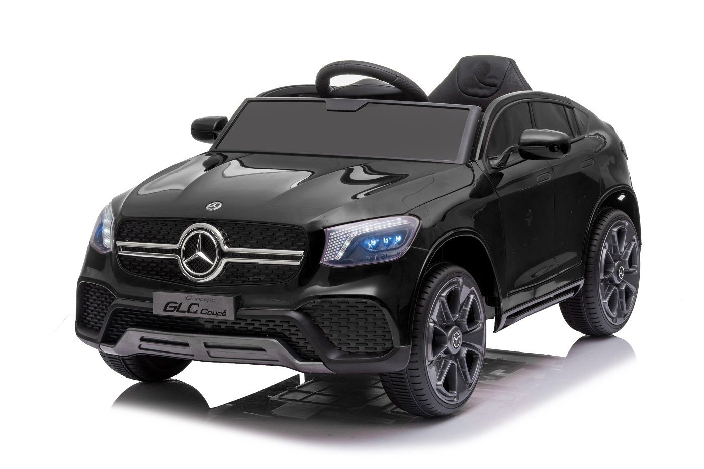 Toys Store Elektro-Kinderauto MERCEDES BENZ GLC 63S AMG JEEP SUV KINDER ELEKTRO AUTO KINDERFAHRZEUG, Belastbarkeit 35 kg, AUX-/USB-Anschluss, MP3 Hupe und Motorsound am Lenkrad, Fernsteuerung
