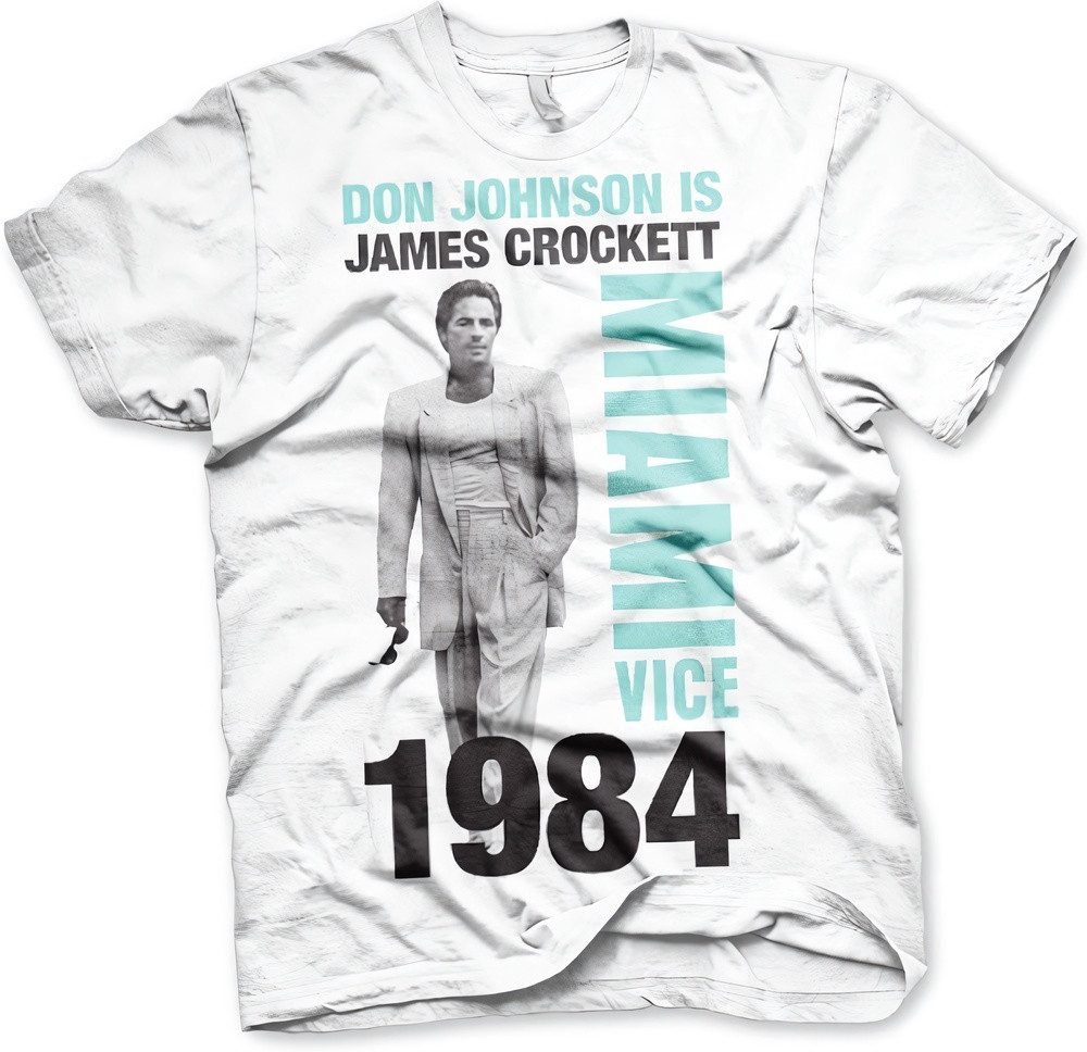 Miami Vice T-Shirt Don Johnson Is Crockett Big Tall T-Shirt
