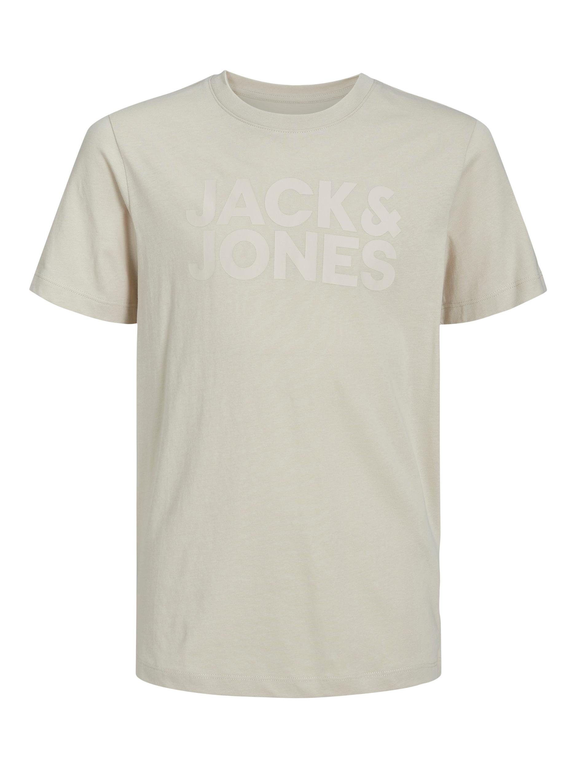 JNR O-NECK Jones TEE moonbeam Jack & Junior JJECORP LOGO T-Shirt