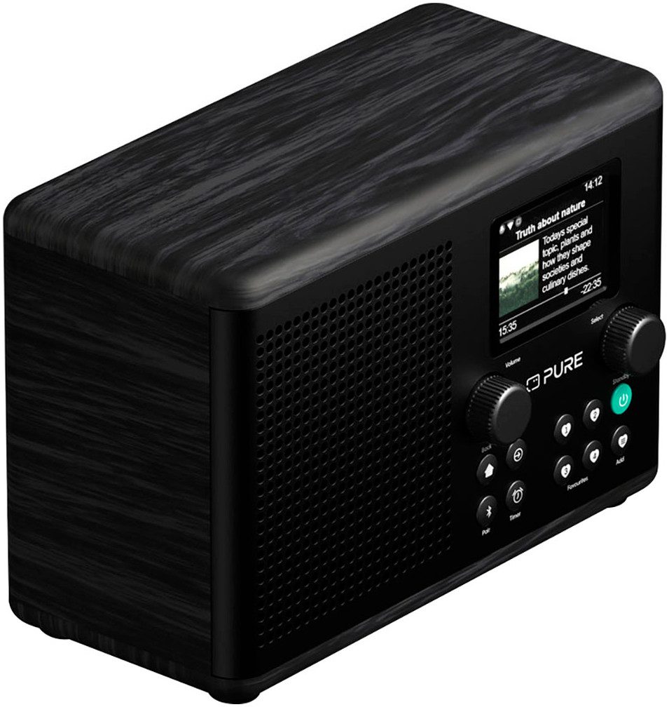 Pure Classic H4i Internet-Radio (Automatische Senderverfolgung, Digitalradio (DAB), FM-Tuner, UKW mit RDS, 10 W)