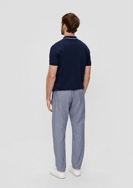 s.Oliver Stoffhose Leinenmix-Chino im Relaxed Fit mit Tapered Leg Durchzugkordel