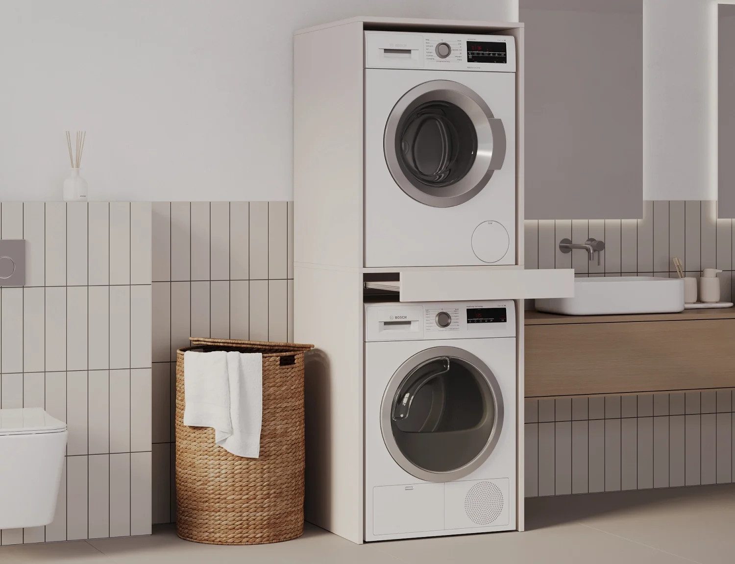 Platan Room Waschmaschinenumbauschrank Waschmaschinenschrank für Waschmasch günstig online kaufen