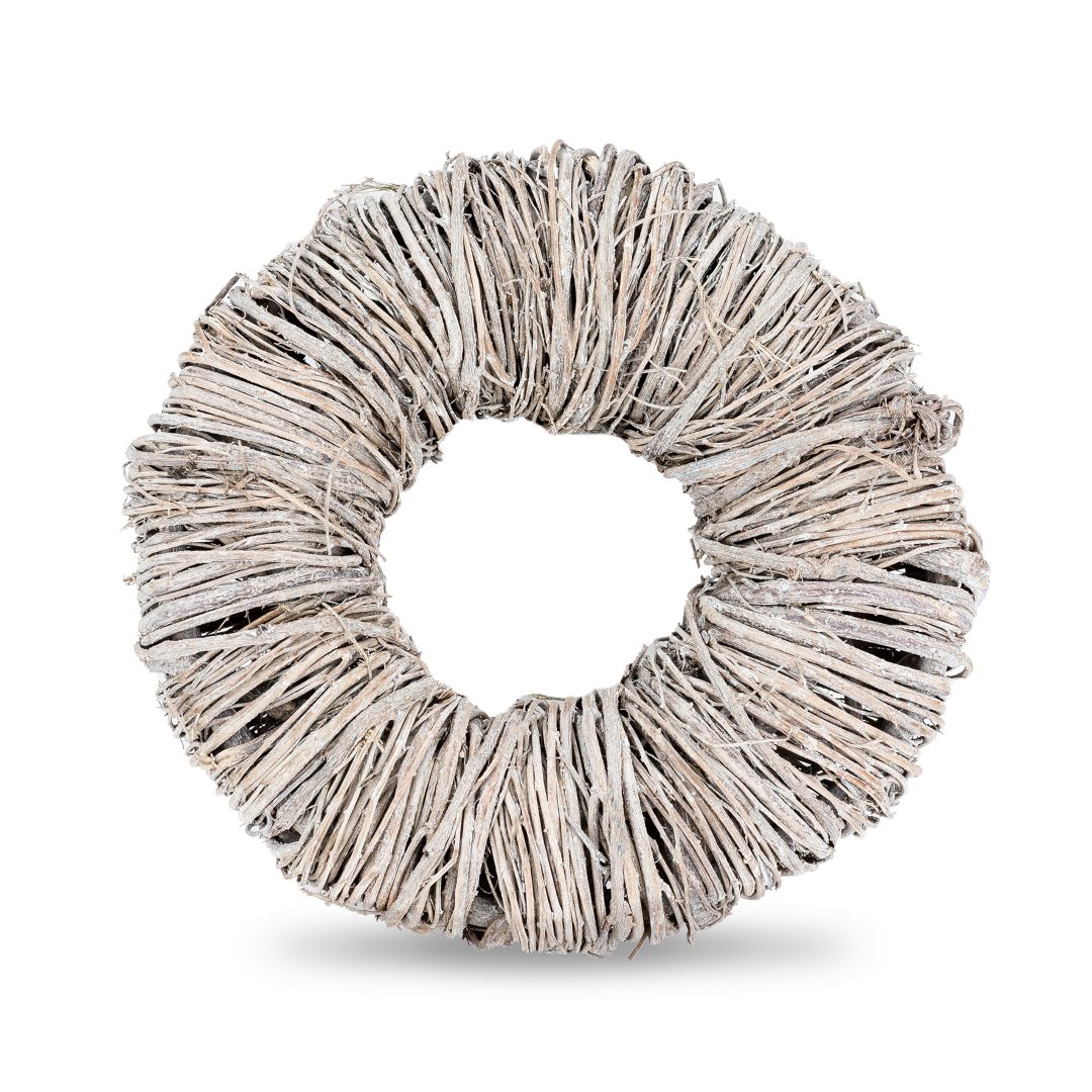 NaDeco Bastelnaturmaterial Mactan Kranz weiß 20-25cm günstig online kaufen