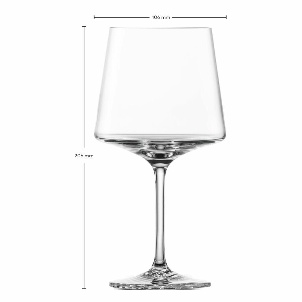 Zwiesel Glas Glas Gin Tonic Echo 4er Set, 630 ml, 4-tlg., Kristallglas