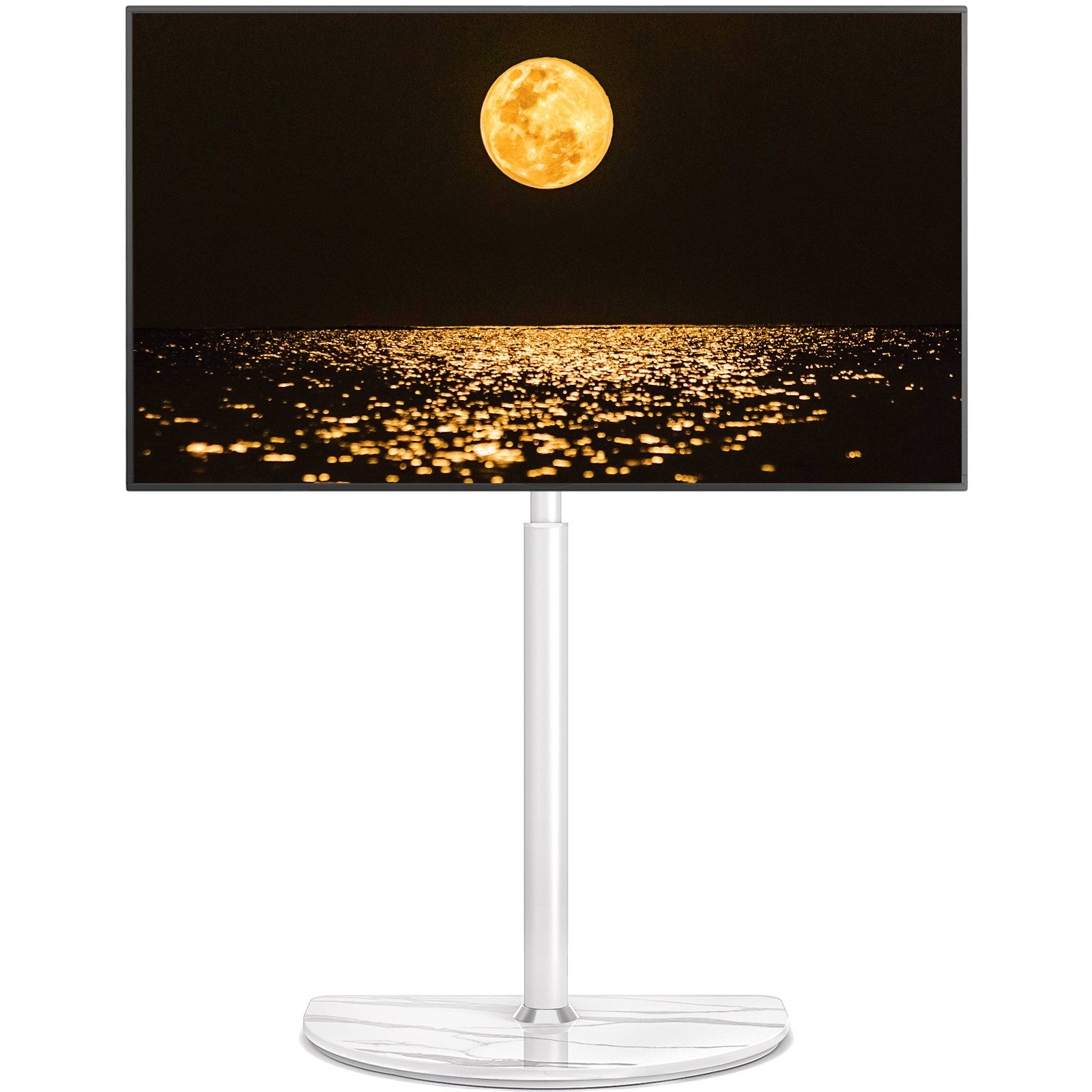 Rfiver TV-Ständer TV-Bodenständer für 32-65 Zoll Fernseher mit ± 25 Grad schwenkbar, (bis 65 Zoll, 1-tlg., höhenverstellbarer Eck-TV-Ständer bis zu 40 kg)