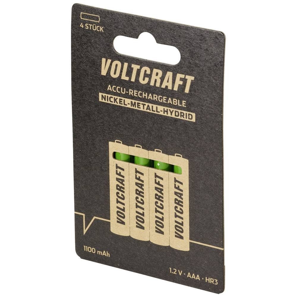 VOLTCRAFT Micro (AAA)-Akku NiMH 1100 mAh 1.2 V 4 St Akku