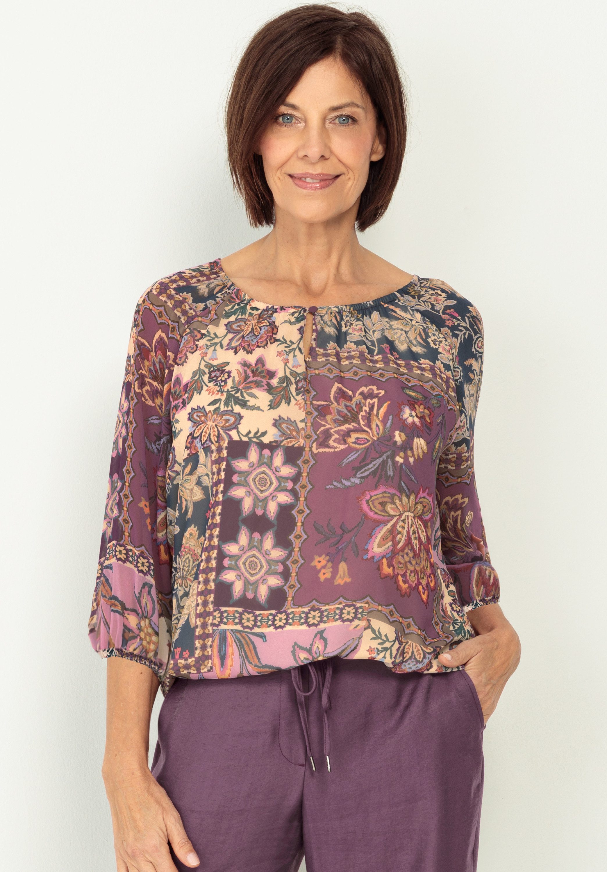 bianca Schlupfbluse RANA in modernem Bohemian-Style