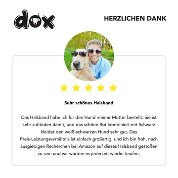 DDOXX Hunde-Halsband Hundehalsband Air Mesh, reflektierend, verstellbar, gepolstert, Pink S - 2.0 X 27-37 Cm