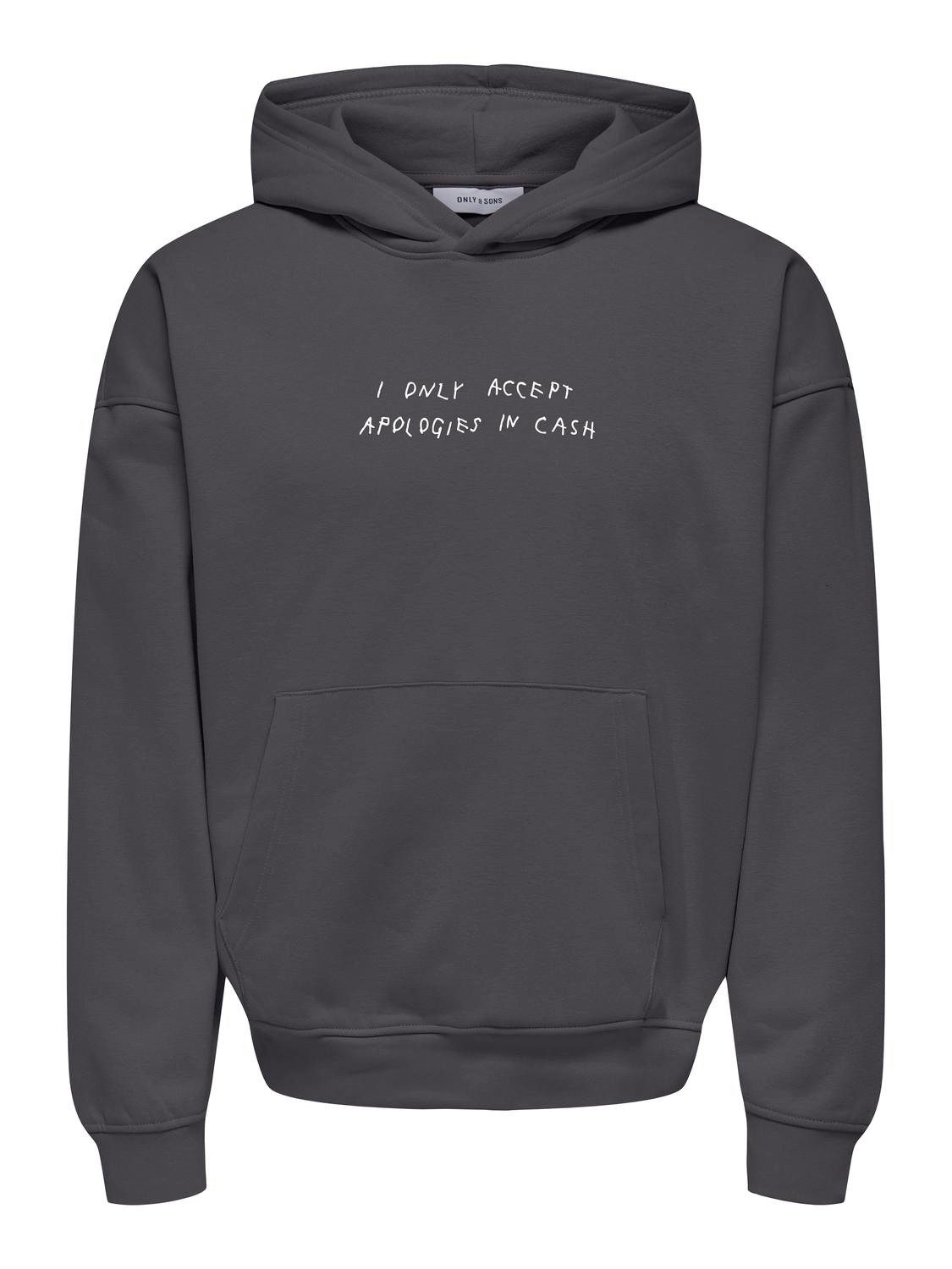 ONLY & SONS Hoodie loose fit Kängurutasche Kapuze langarm ONSAARON VTG HOOD günstig online kaufen