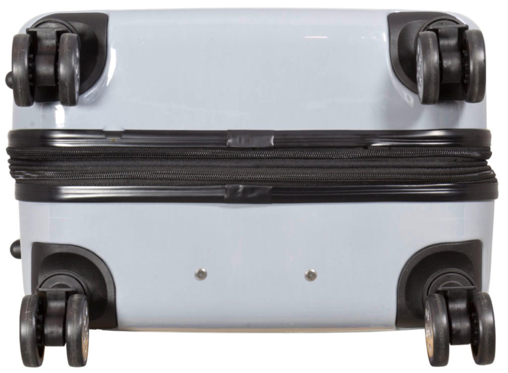 Warenhandel König Trolleyset Fly the World, 4 Rollen, (Gr. M, L und XL, 3 tlg., M, L und XL), mit Motiv, aufrecht rollbar, mit Dehnfalte (Gr. L und XL)