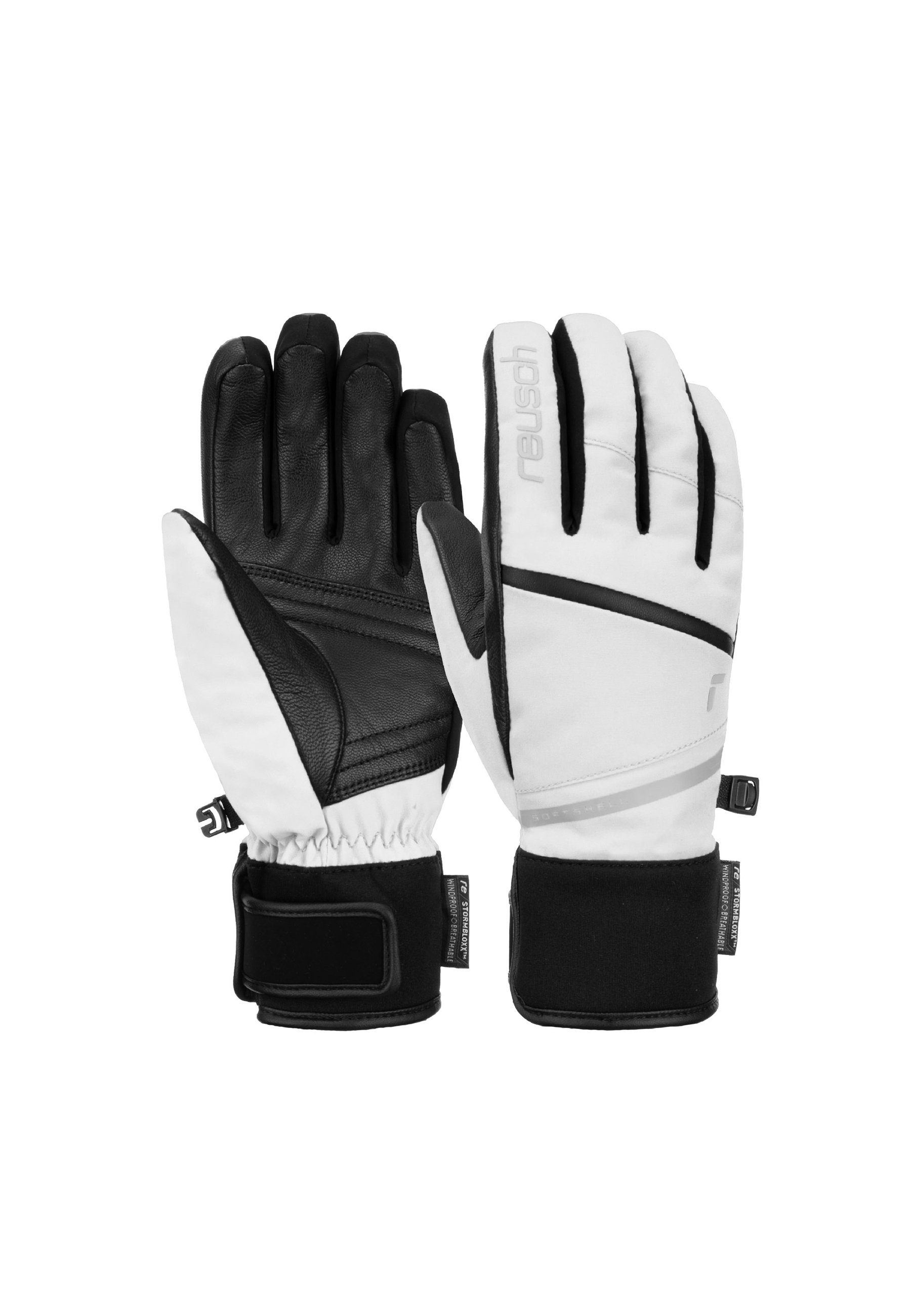 Reusch Skihandschuhe Tessa STORMBLOXX™ aus wasserdichtem und atmungsaktivem Material weiß-schwarz | Handschuhe
