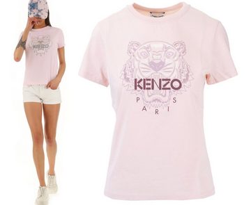 KENZO T-Shirt KENZO TIGER T-SHIRT FADED PINK ROSA SHIRT TOP ROUNDNECK DAMENSHIRT ICO