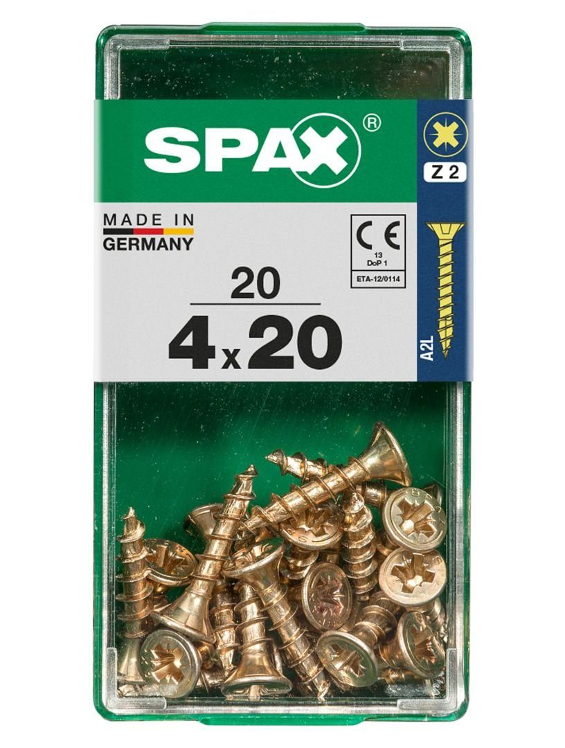SPAX Holzbauschraube Spax Universalschrauben 4.0 x 20 mm PZ 2 - 20 Stk.