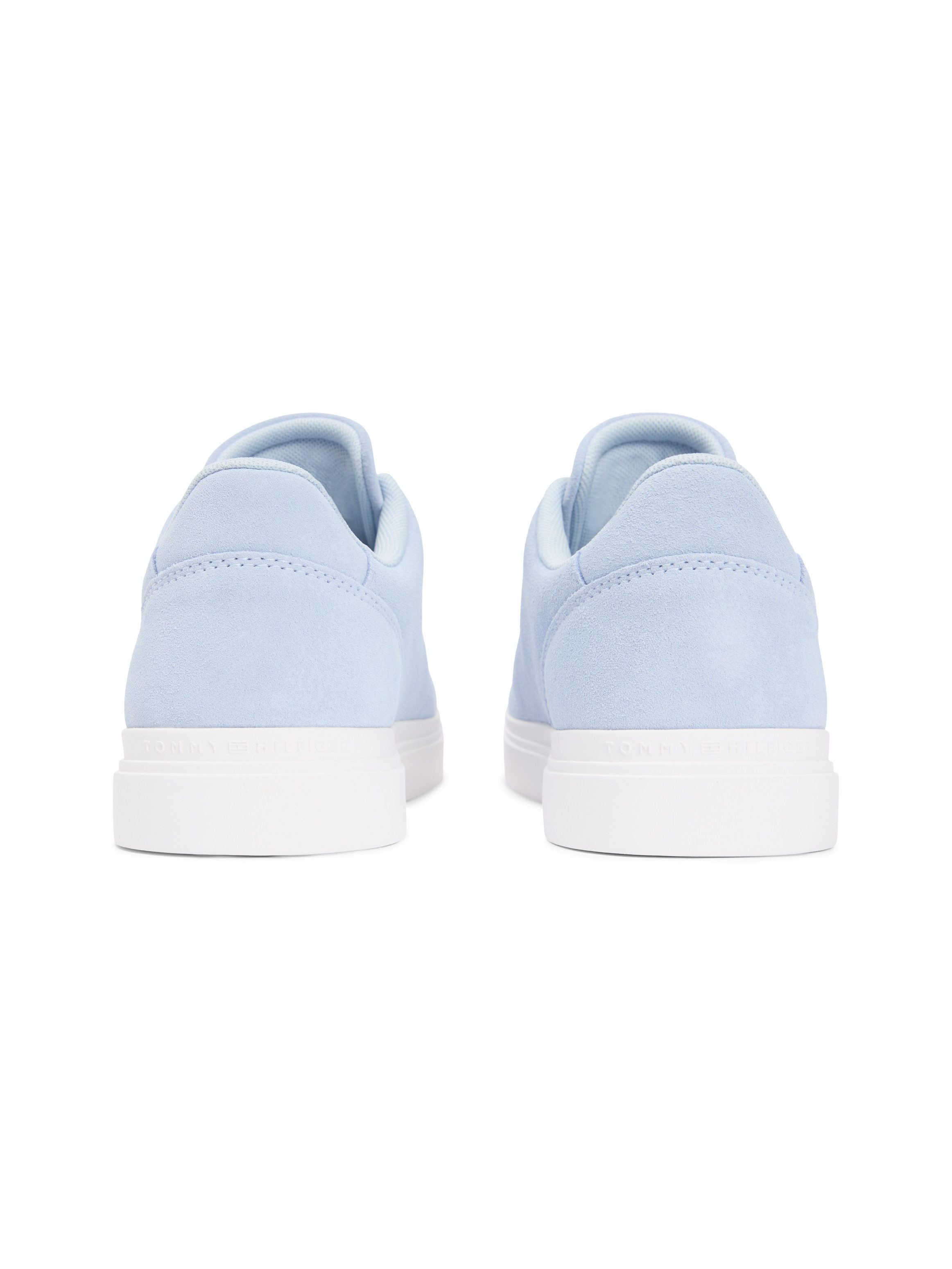 Tommy Hilfiger TH FEMININE CUPSOLE SUEDE Plateausneaker Freizeitschuh, Halbschuh, Schnürer mit Logoschriftzügen