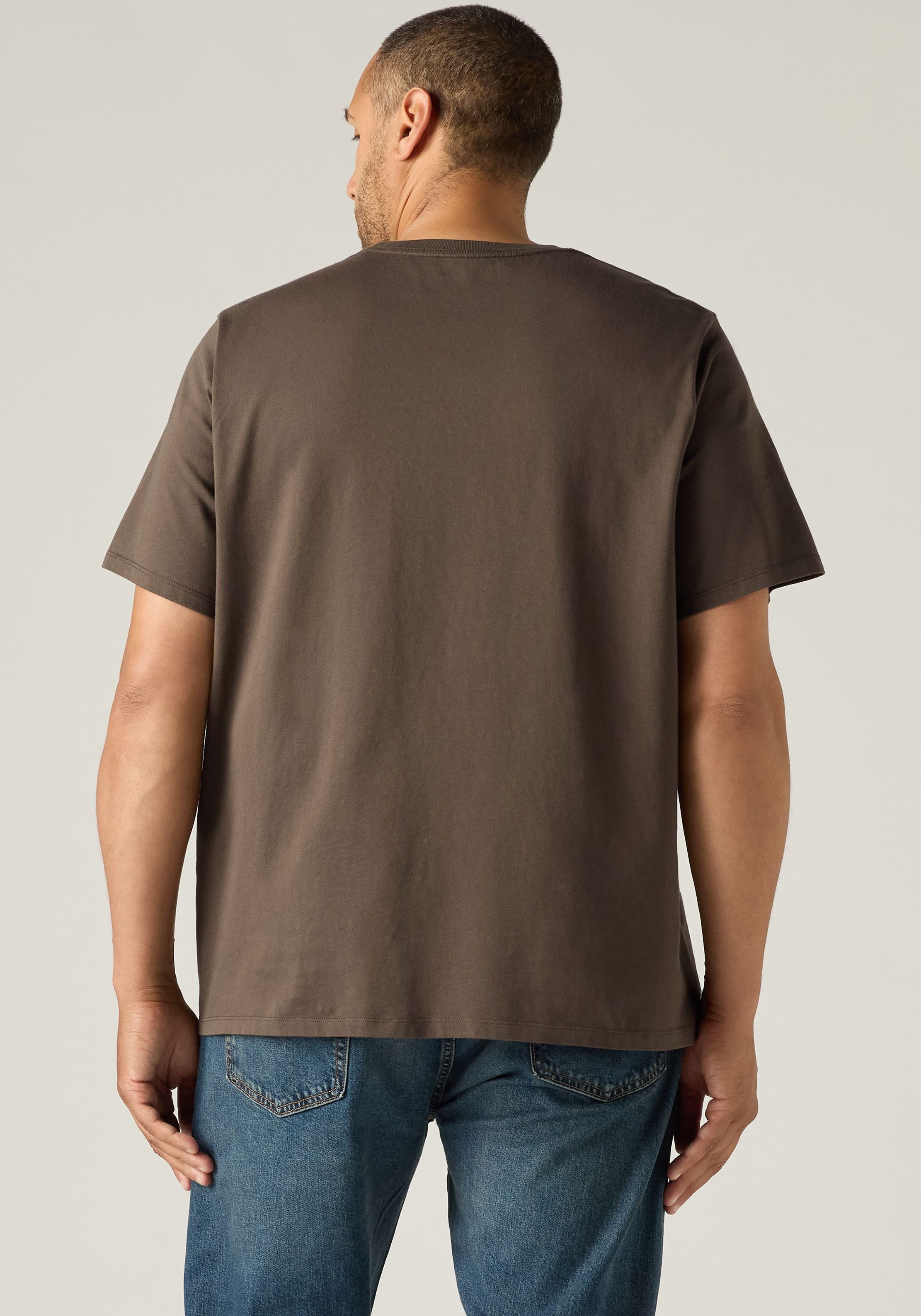 Levi's® Plus T-Shirt LE BIG ORIGINAL HM TEE mit Logo Stickerei – Bild 3 von 5