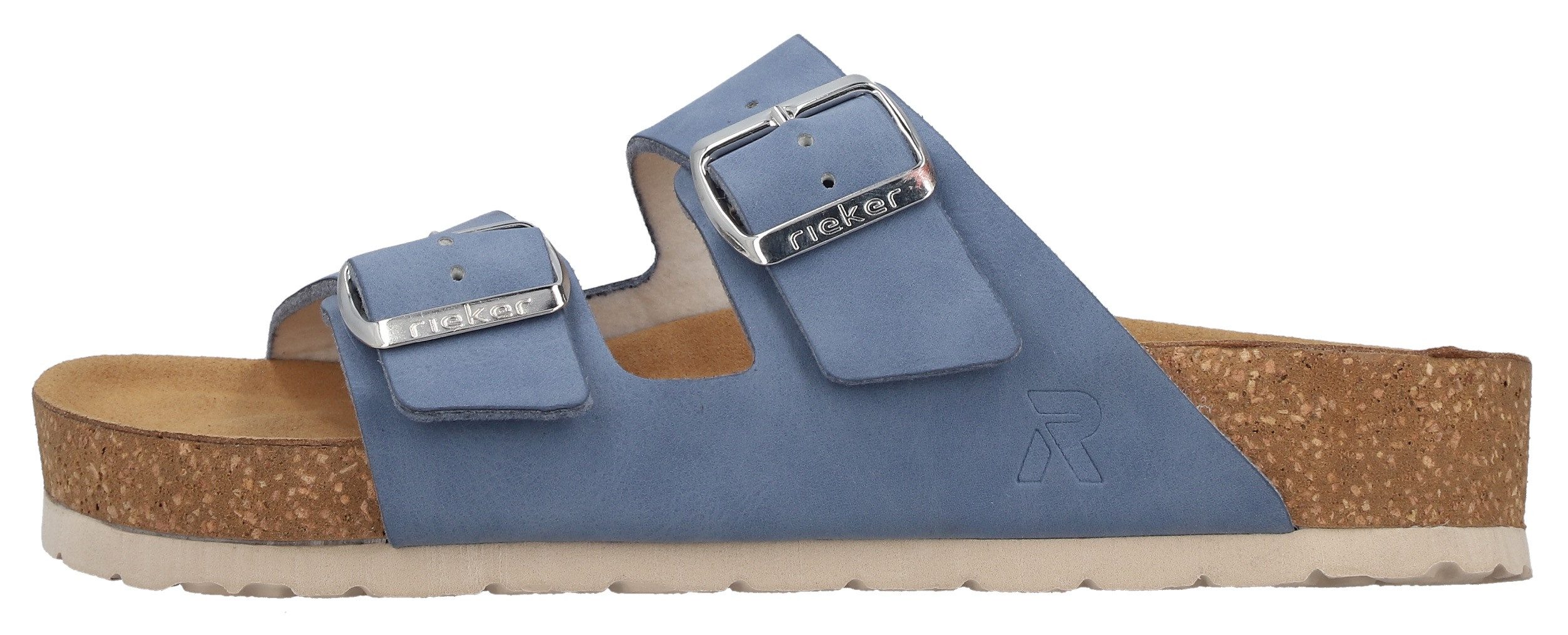 Rieker Pantolette Sommerschuh, Strandschuh, Hausschuh mit verstellbaren Schnallen