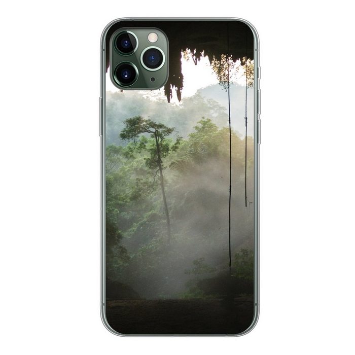 MuchoWow Handyhülle Natürliche Höhle im Regenwald von Malaysia Handyhülle Apple iPhone 11 Pro Max Smartphone-Bumper Print Handy