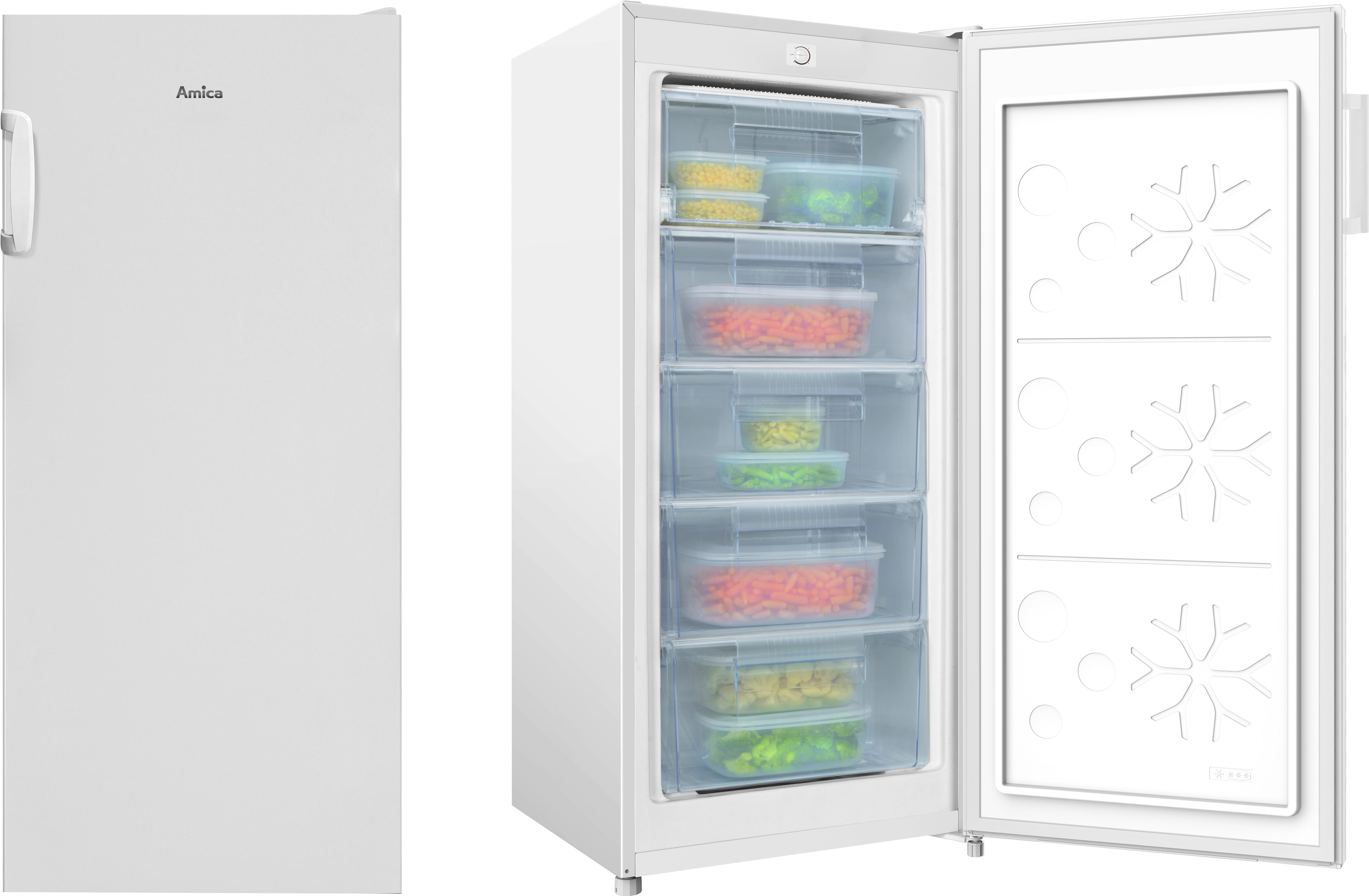 Amica Gefrierschrank GS 321 110 W, 125,2 cm hoch, 54,5 cm breit – Bild 4 von 5
