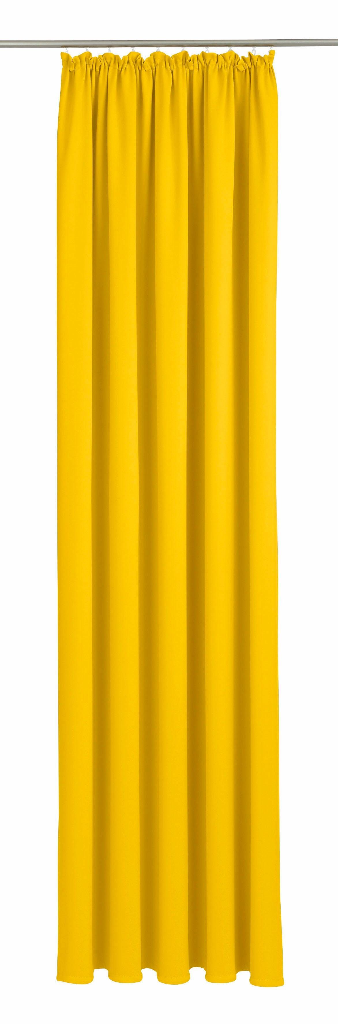 Vorhang Dim out, Wirth, Kräuselband (1 St), verdunkelnd gelb