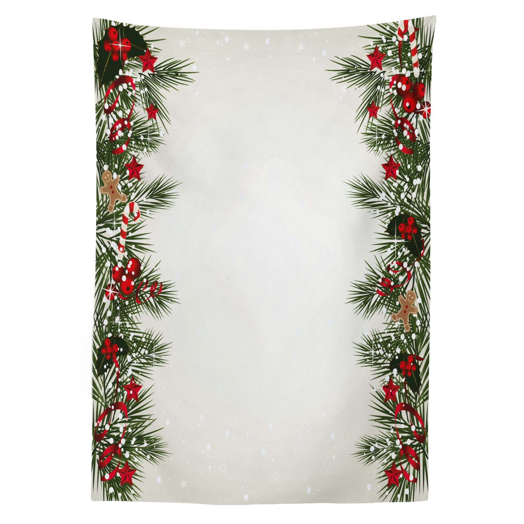 Abakuhaus Tischdecke Farbfest Waschbar Für den Außen Bereich geeignet Klare Farben, Weihnachten Silvester Magie