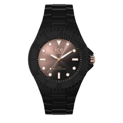 ice-watch Quarzuhr Ice-Watch Unisexuhr ICE Generation 019157 Sunset Black, roségold, (1-tlg)