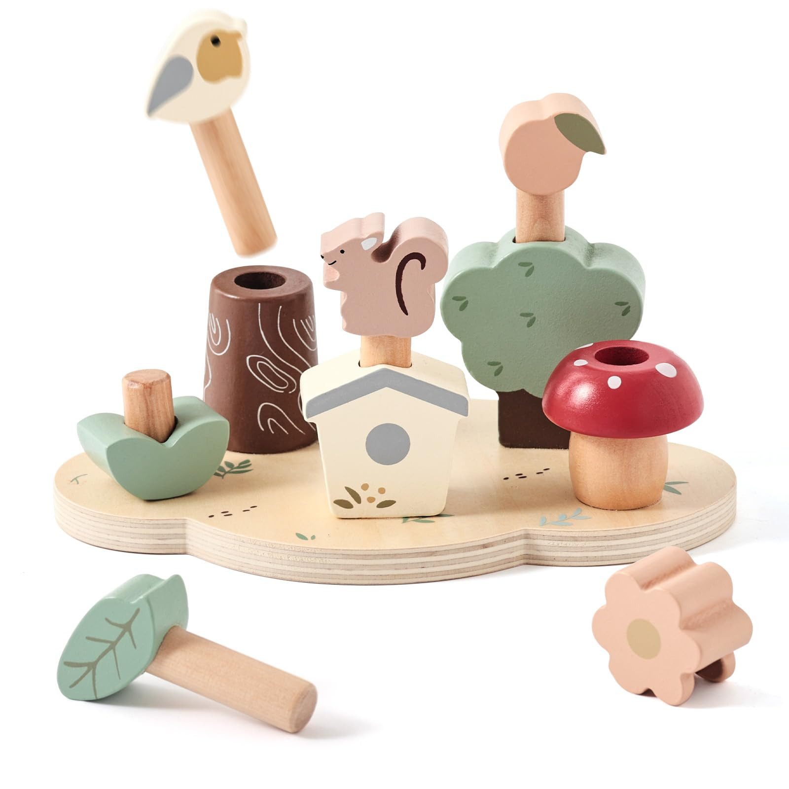 CLTYQ Lernspielzeug Pop-Up-Spielzeug Farb-Sortier-Holzspielzeug Montessori- günstig online kaufen