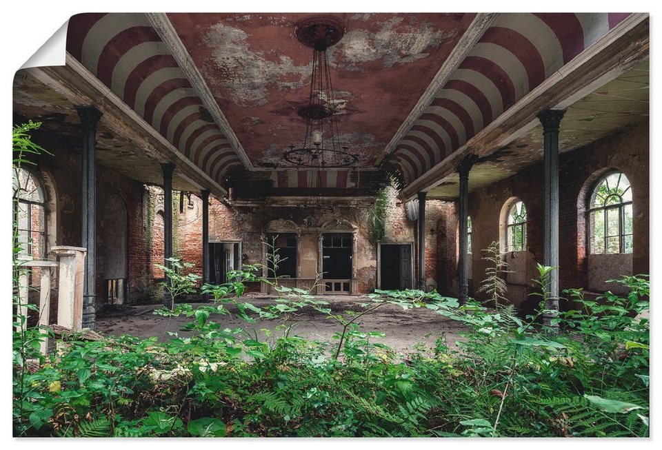 Artland Wandbild Lost Places - Tanzsaal - verlassen, Gebäude (1 St), als  Alubild, Leinwandbild, Wandaufkleber oder Poster in versch. Größen