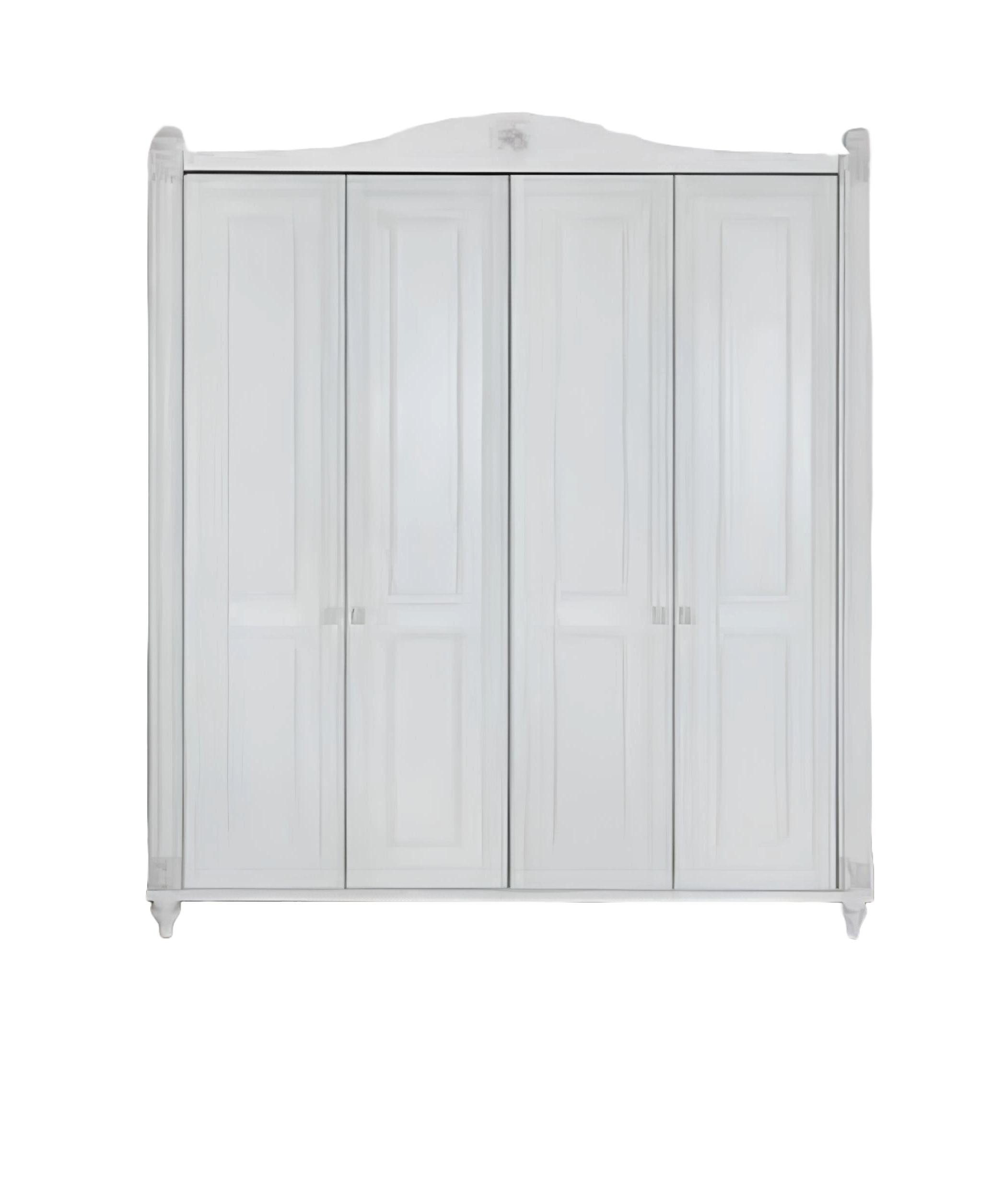 Xlmoebel Kleiderschrank Weißer Jugend Kleiderschrank mit modernem Design und viel Stauraum (1-St., Kleiderschrank) Hergestellt in Europa