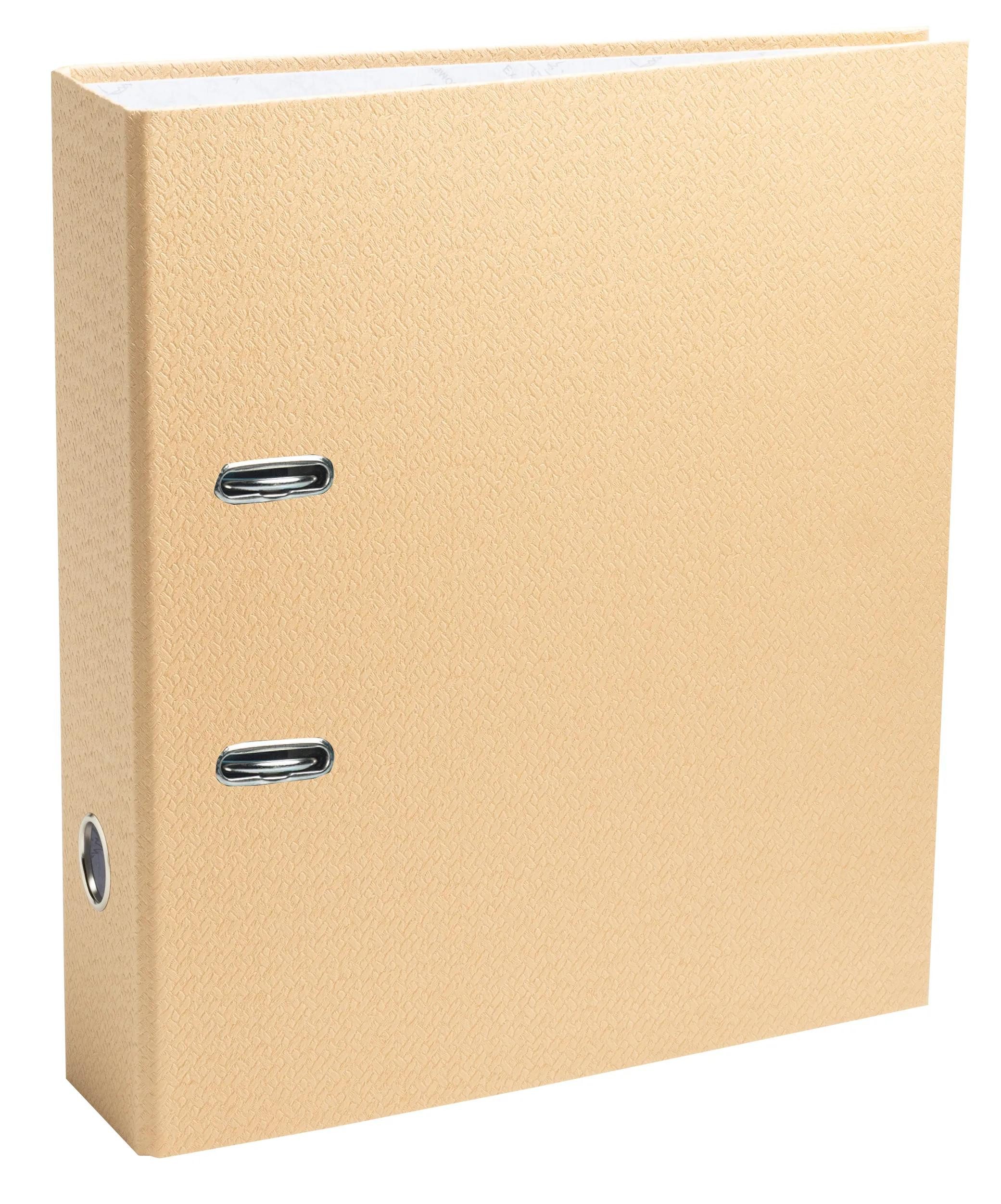 EXACOMPTA Aktenordner 10x Ordner Prem'Touch Rücken 80mm A4 Office by me Beige 53602E, Ordner Papier Kollektion