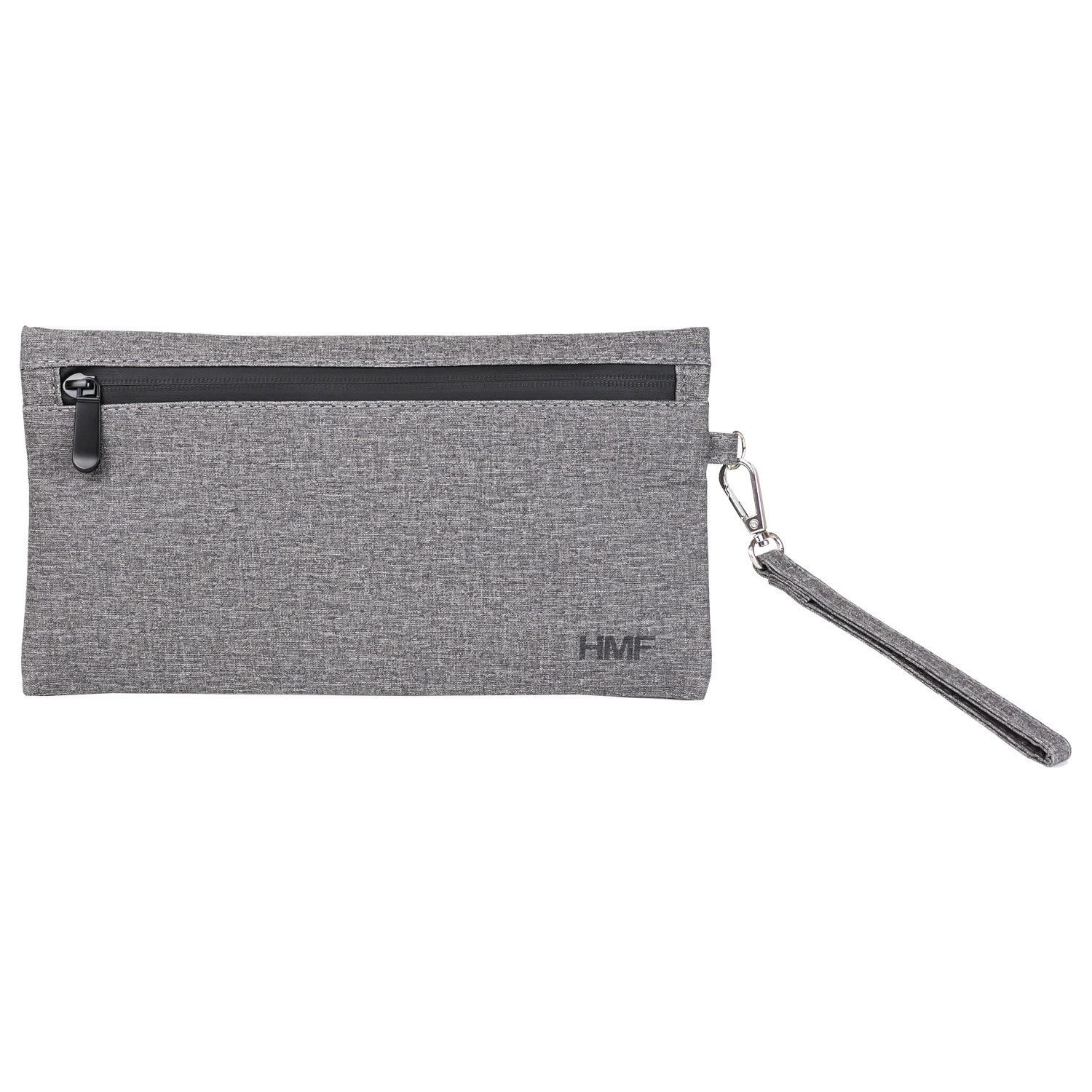 HMF Leckerlibeutel Geruchsdichte Tasche, Leckerlibeutel für Hunde, Größe M, Polyester, Grau