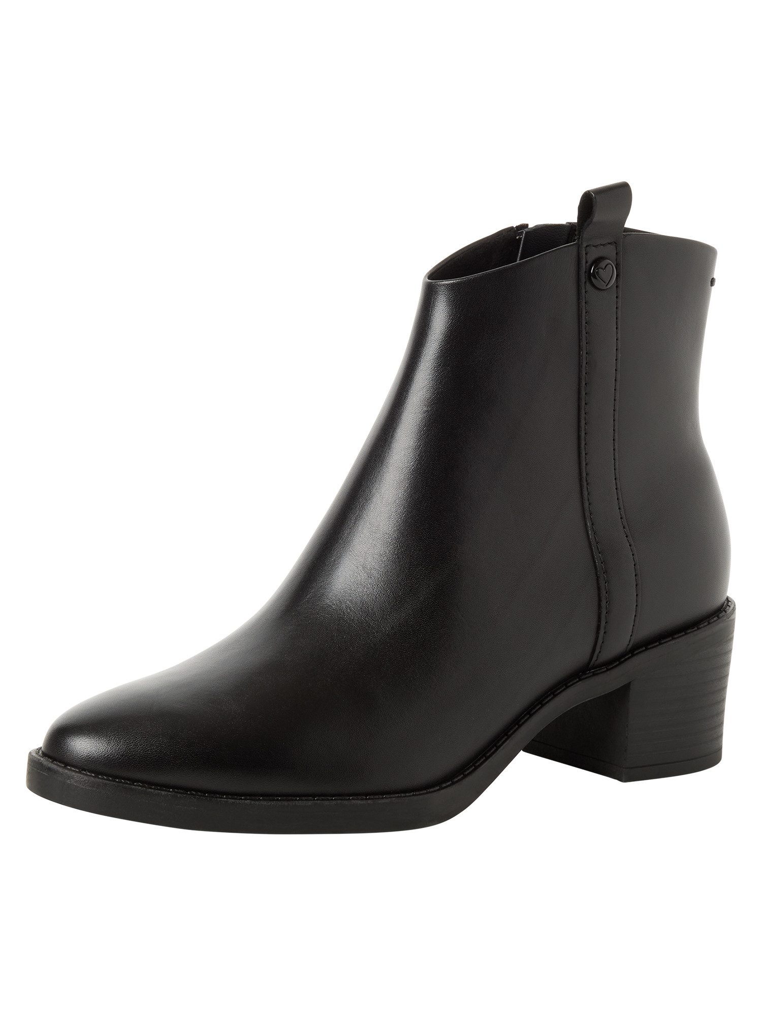 MARCO TOZZI MT FEEL ME aus Leder Blockabsatz 2-25325-47 Stiefelette