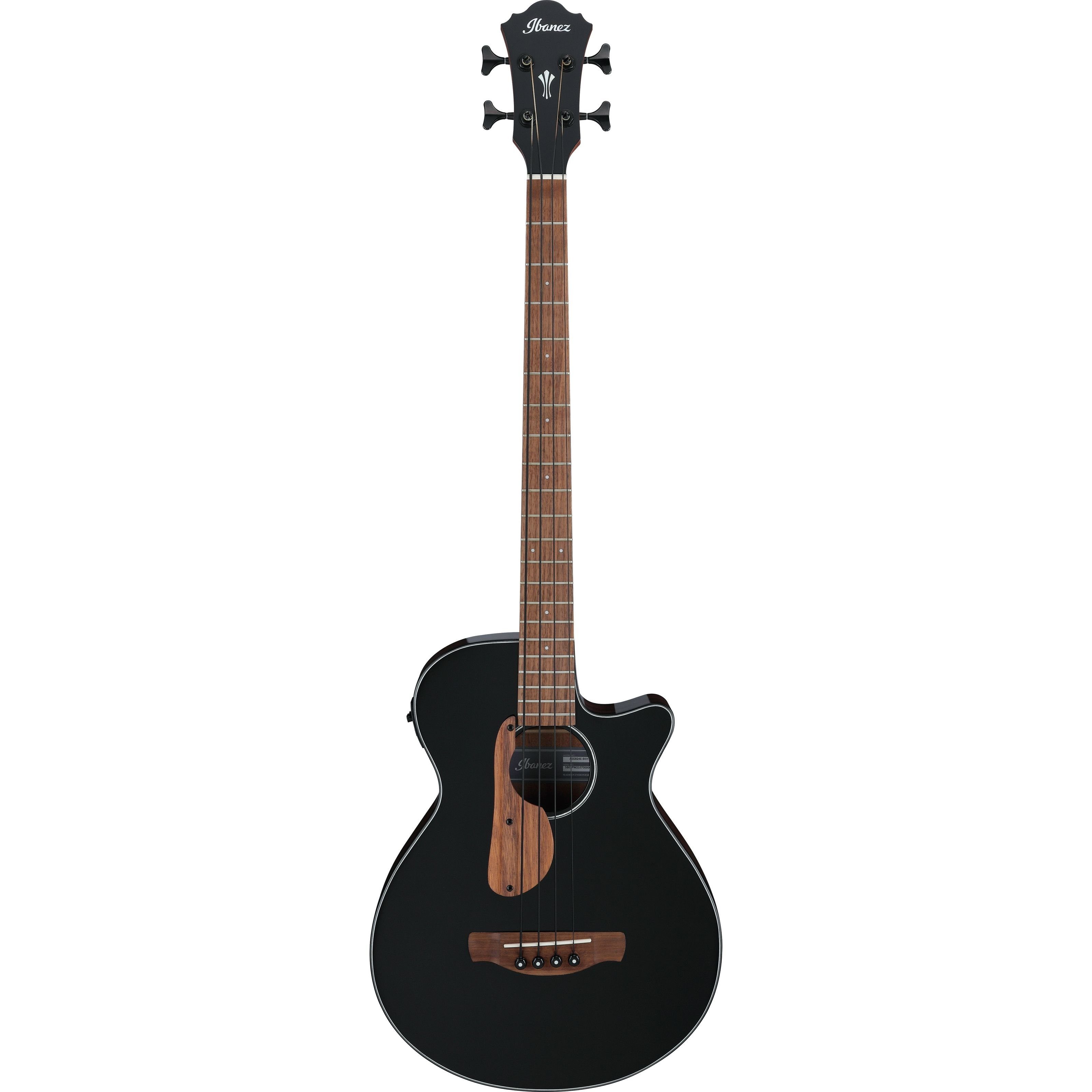 Ibanez Akustik-Bass, Akustik-Bässe, 4-Saiter Akustik-Bässe, AEGB24E-BKH Black High Gloss - Akustikbass