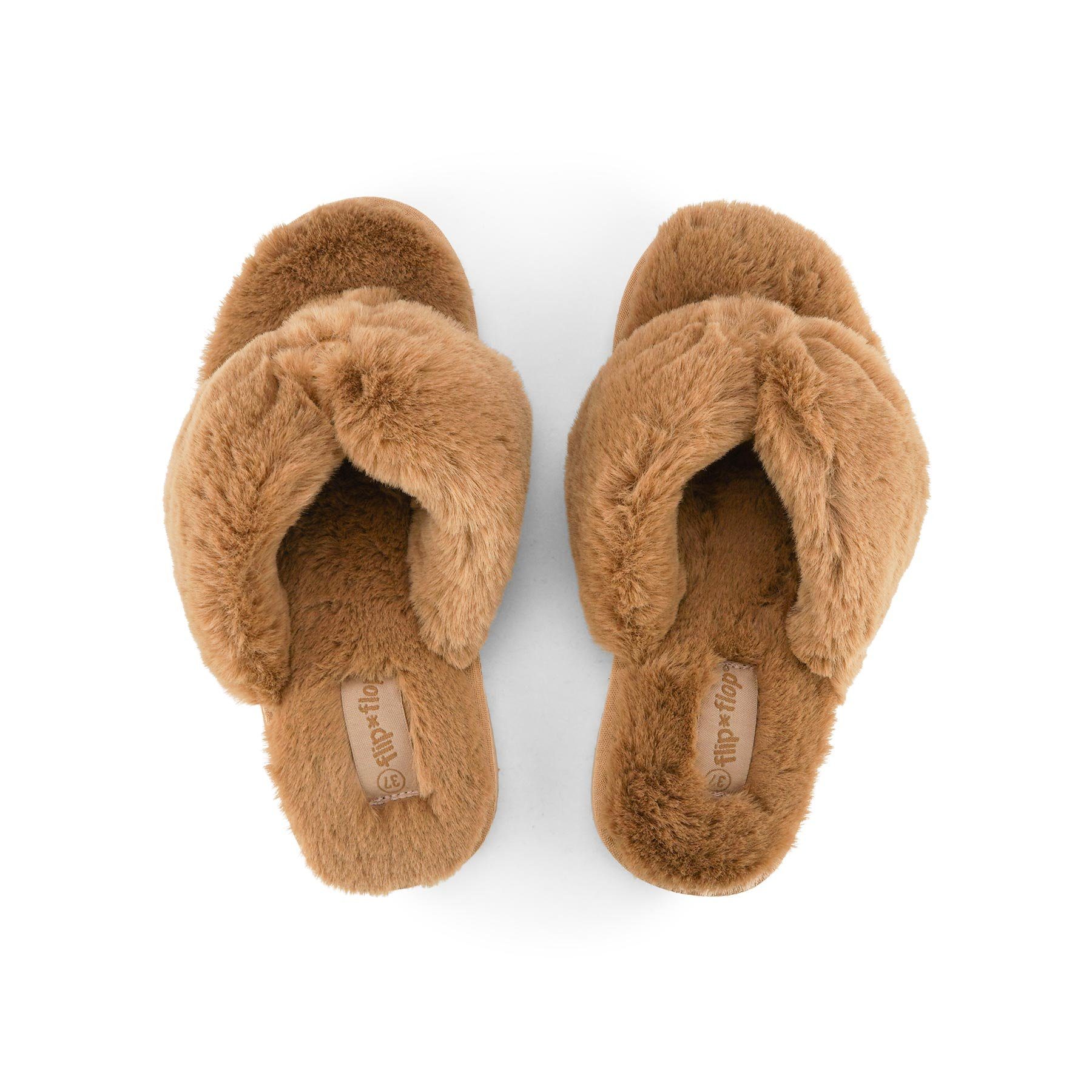 2 hellbraun Flip Zehentrenner original*fur Flop