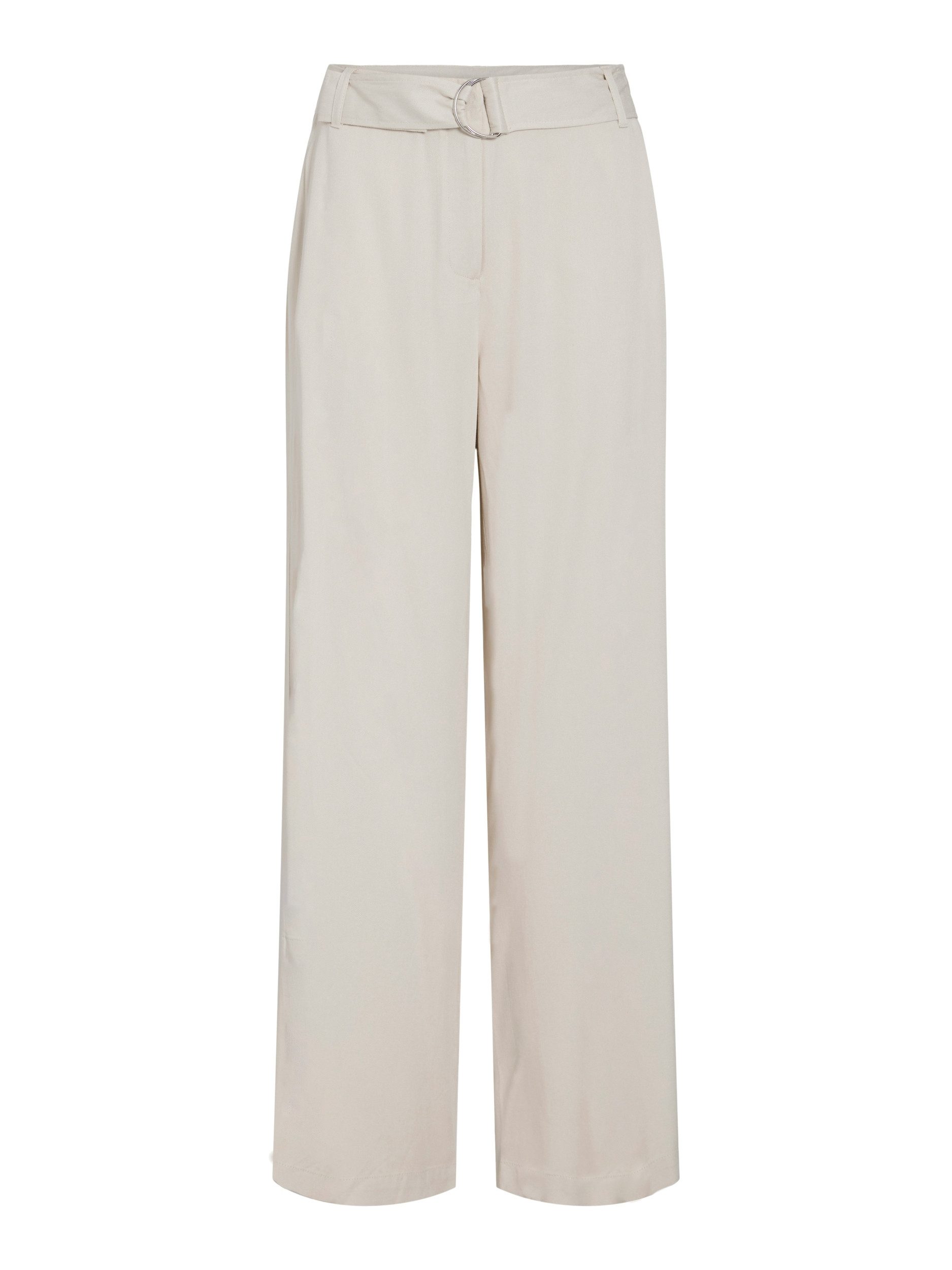 Vila Chinos VILILI HW BELT WIDE FIT PANTS Birch