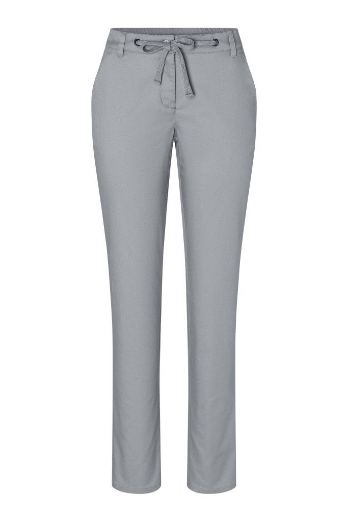 Karlowsky Fashion Chinohose KARLOWSKY Damen Chinohose MODERN-STRETCH Modern-Fit Stahlgrau