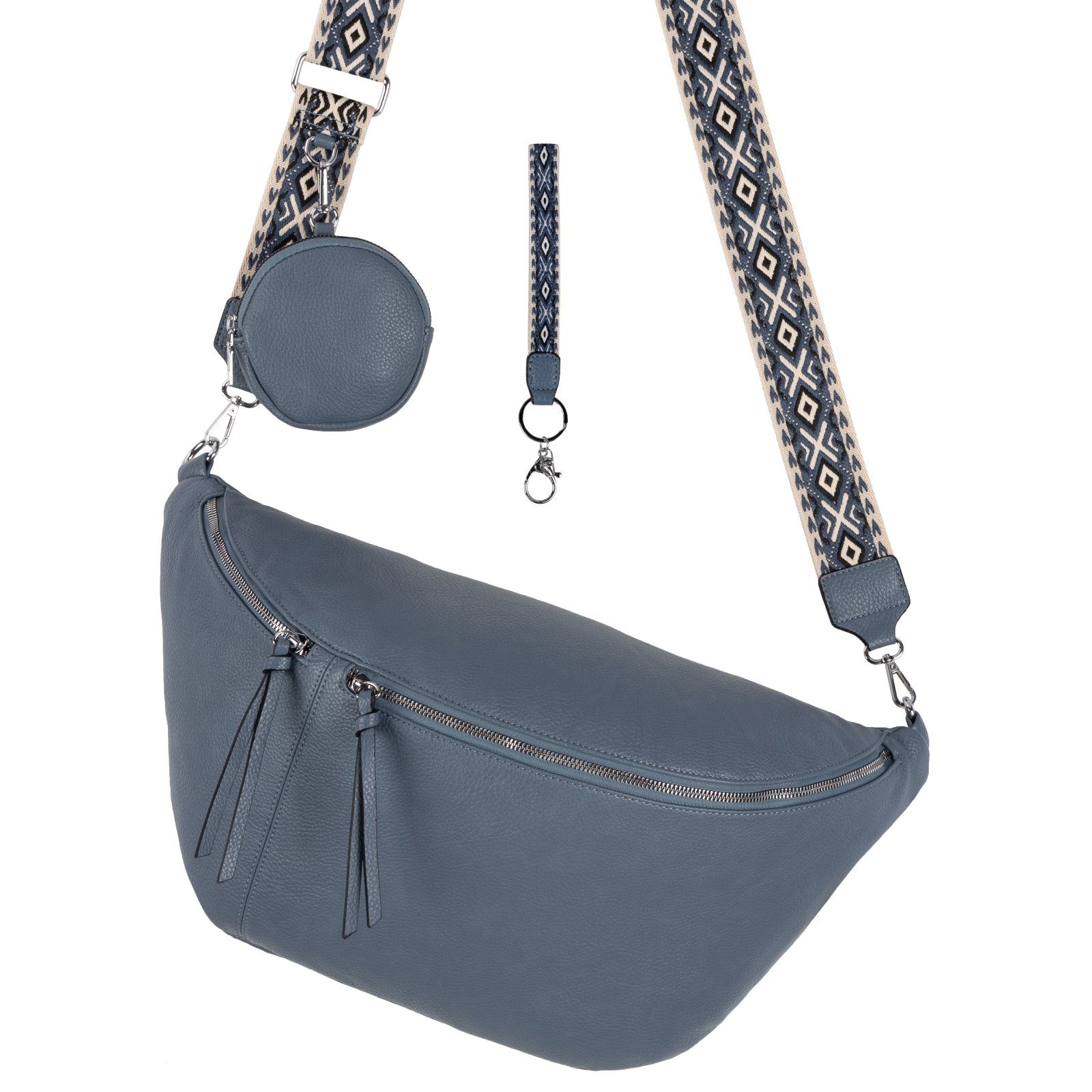 EAAKIE Gürteltasche Bauchtasche Umhängetasche Crossbody-Bag Kunstleder günstig online kaufen