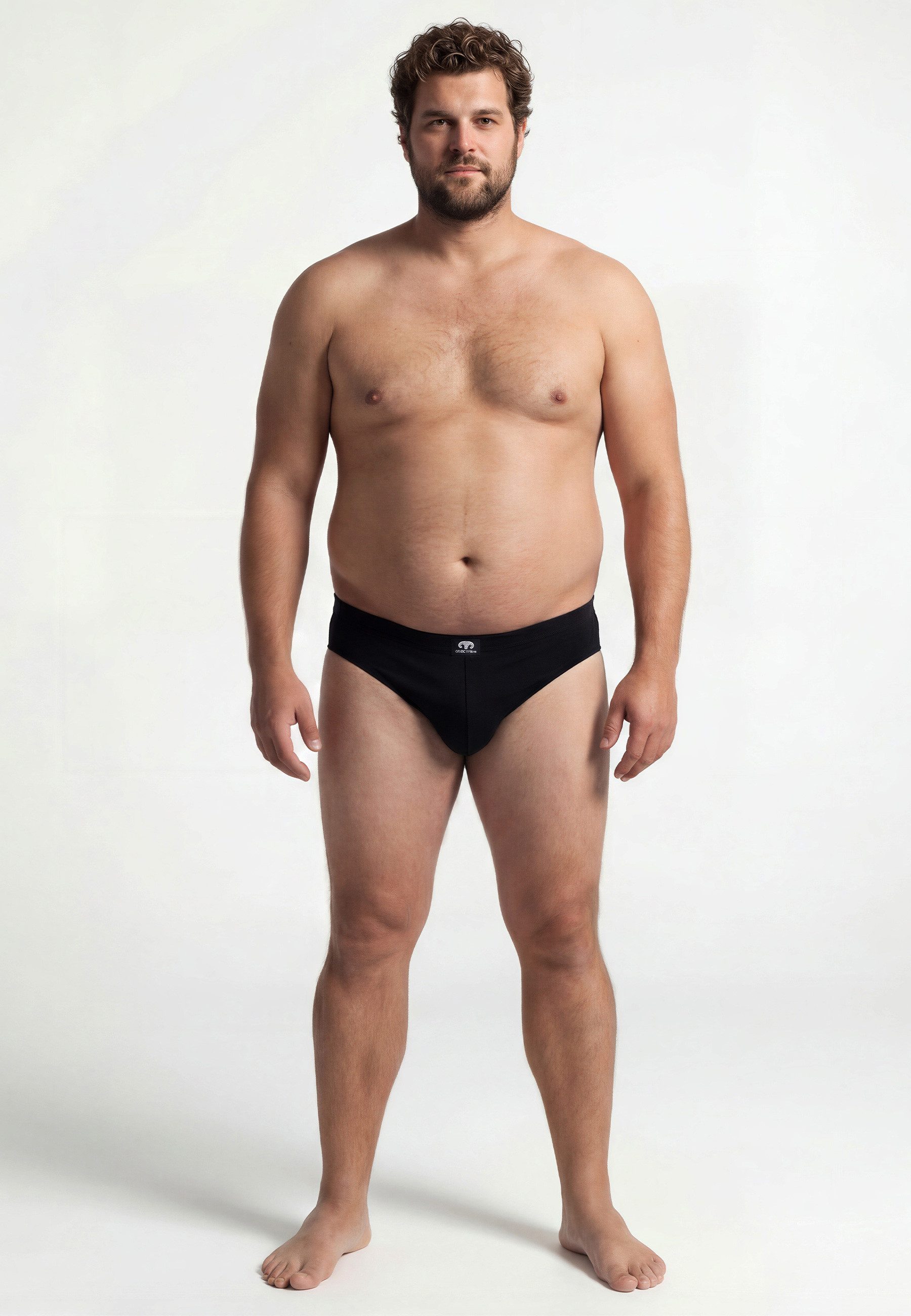 CECEBA Slip CECEBA Herren Slip schwarz uni 3er Pack (3-St)