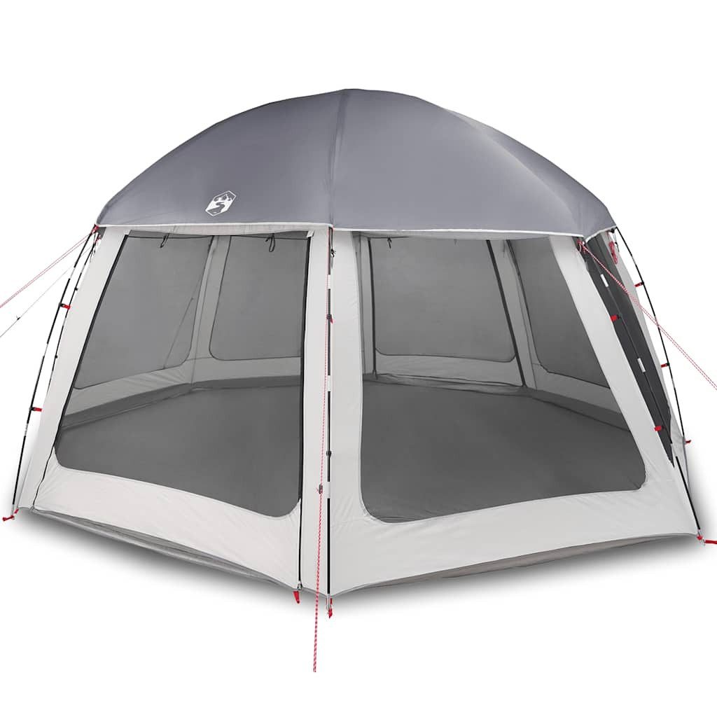 vidaXL Faltzelt Poolzelt mit abnehmbarem Überzelt Netzwänden Grau 510x510cm, (1 tlg)