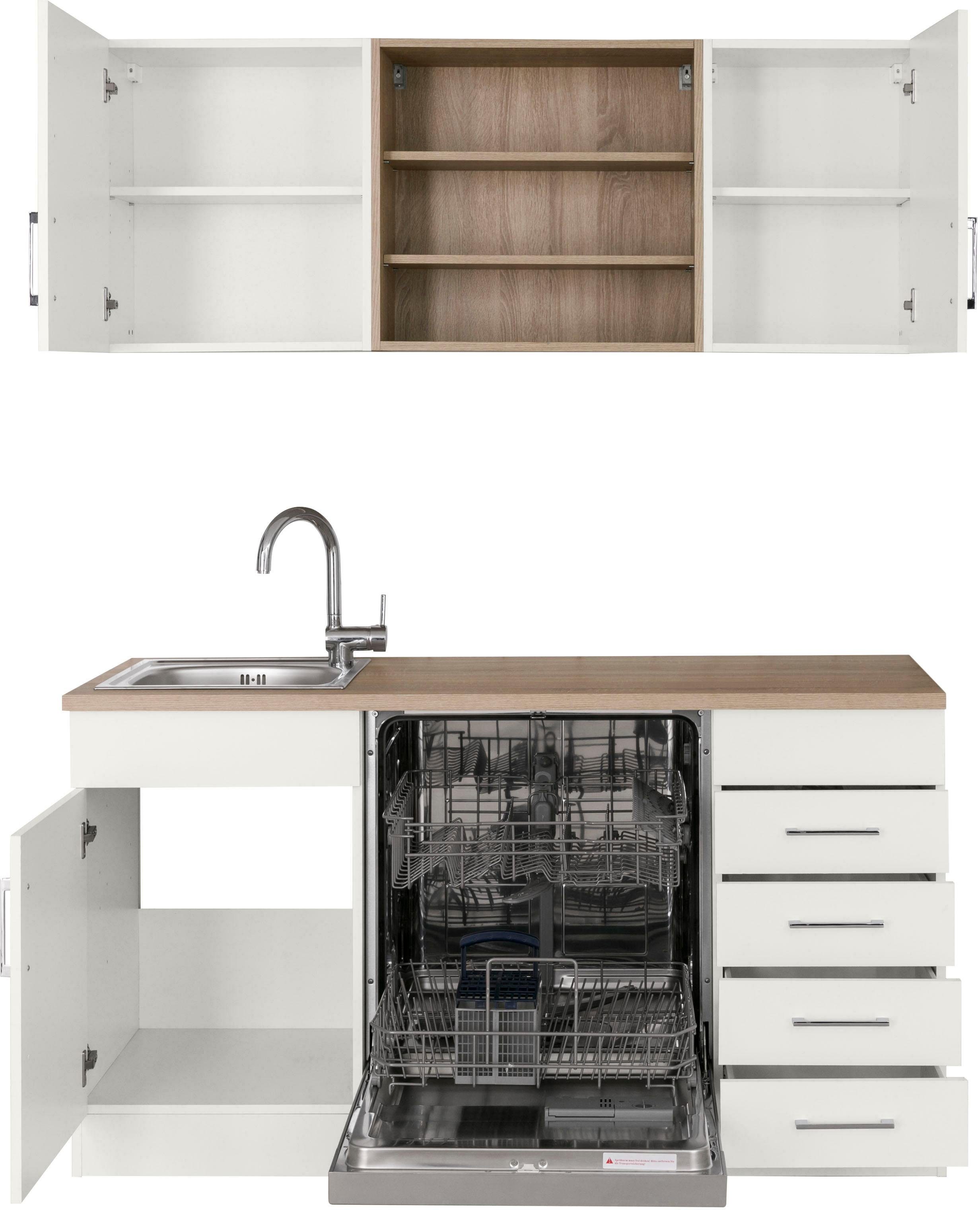 KOCHSTATION Pantryküche KS-Mali, Breite 150 cm, mit E-Geräten – Bild 4 von 5