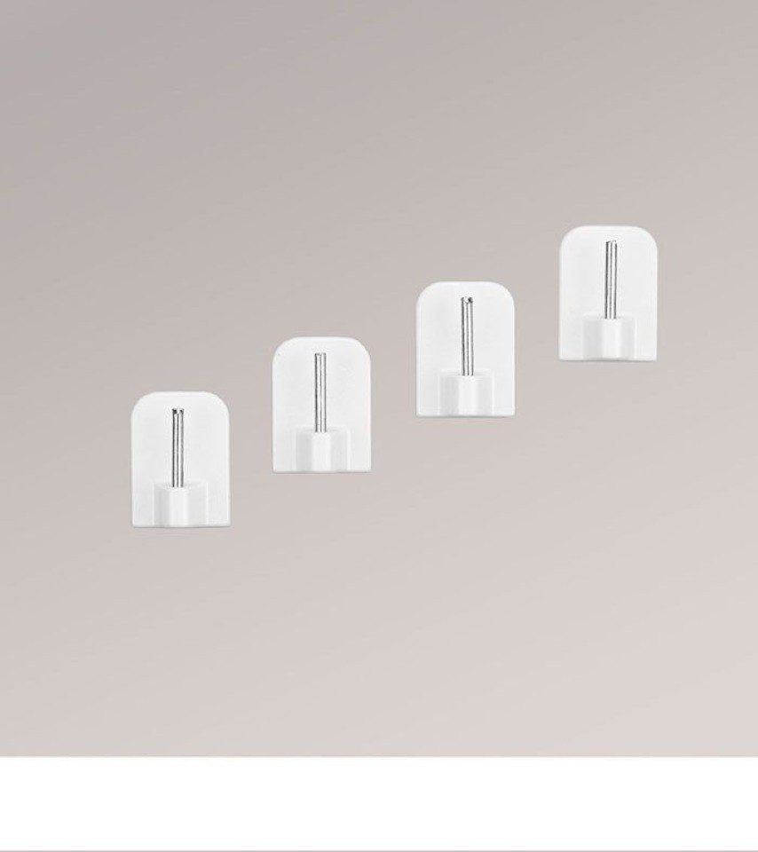 LYSEL® Sichtschutzbefestigung Klebehaken für Vitragenstange, (1-tlg), HxB 24x17mm