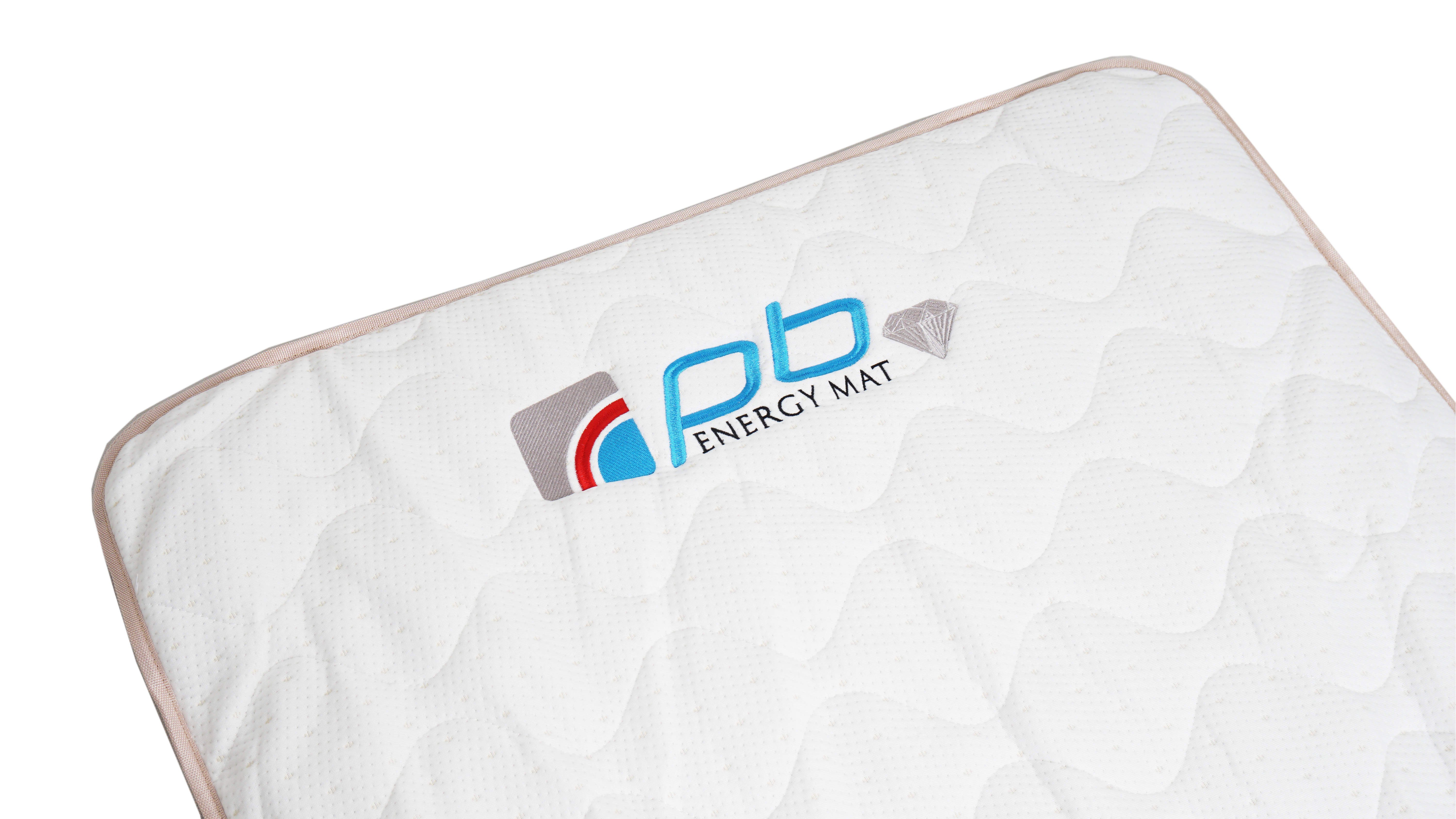 pb Energy Mat Massageliegenbezug hochwertiger maßgefertigter Kristallmatten Baumwollbezug, Baumwolle, Polyester, Gummizug: Elastische Halteriemen garantieren einen passgenauen und festen Sitz, (1 Stück), wasserundurchlässig für Comfort und Comfort 2 Edelsteinmatten